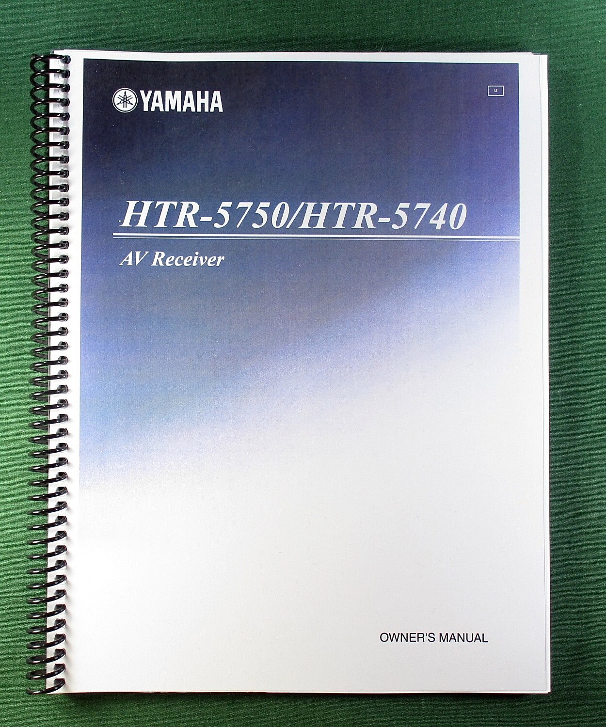 Yamaha HTR-5750 / HTR-5740 Instruction Manual: 76 Pages & Protective Covers!