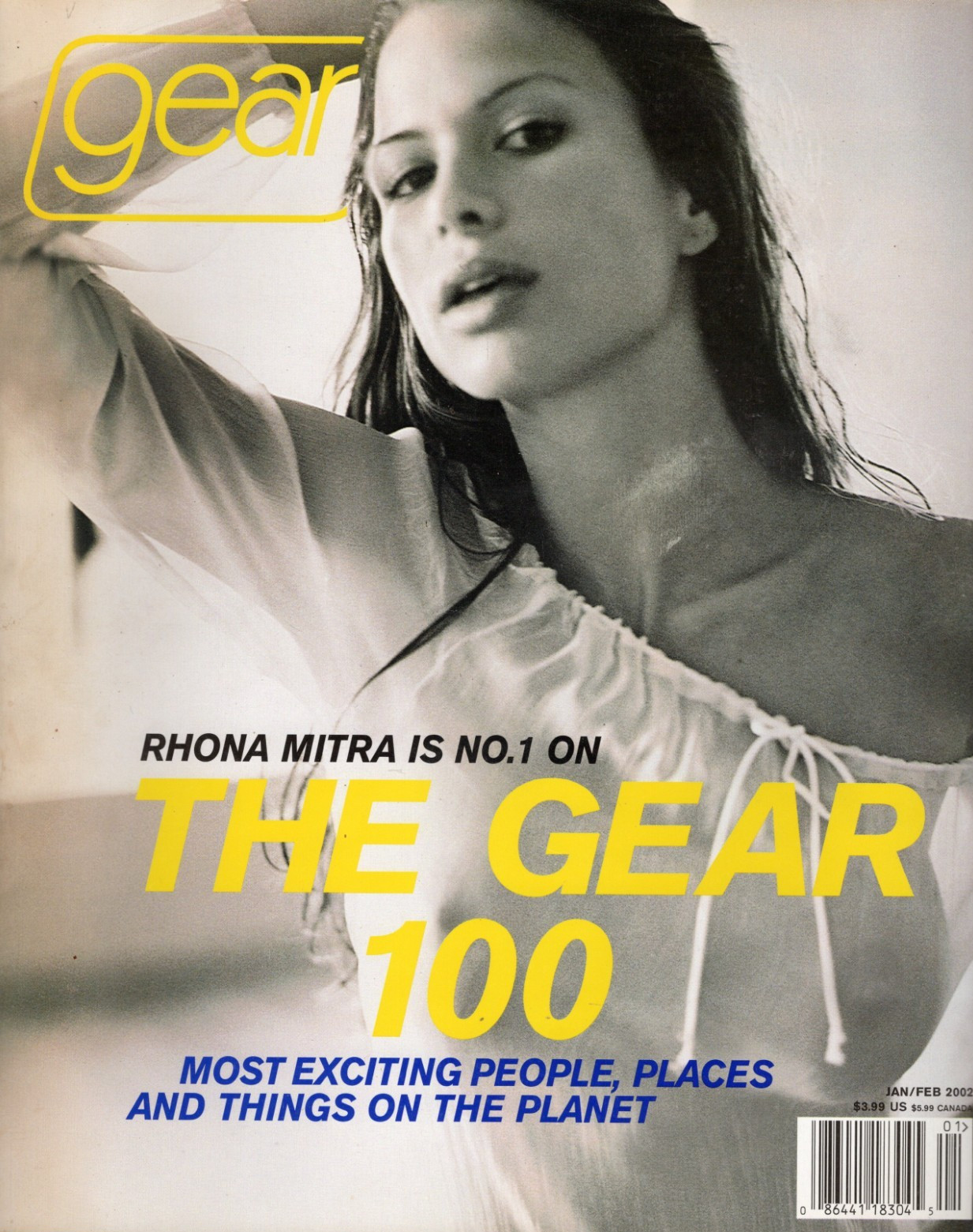 Gear Magazine Jan/Feb 2002 Rhona Mitra The Gear 100 Paid Circulation