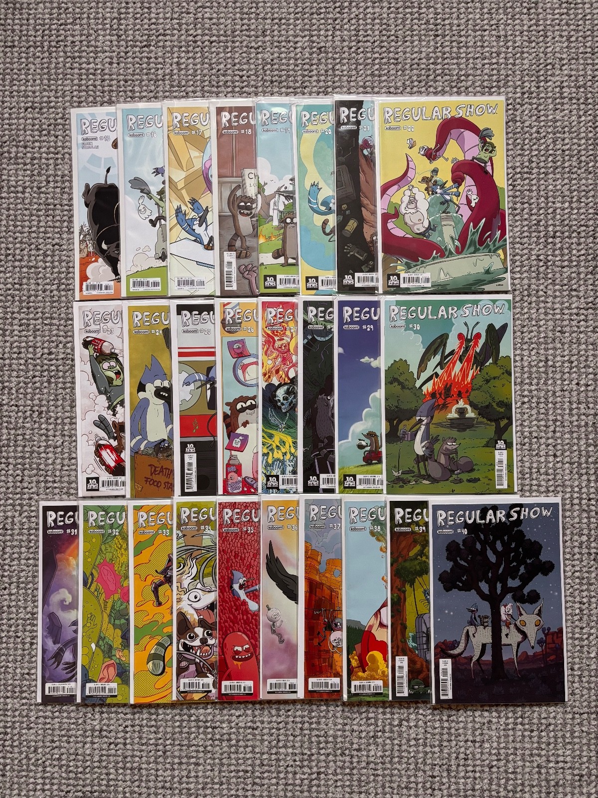 Regular Show Comics 15 – 40 Comic Bundle Set – All Bagged & Boarded