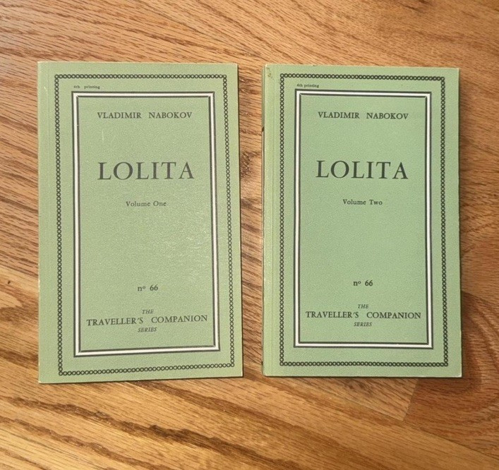 Vladimir Nabokov Lolita 2-Volume 1950s Paperback Set Traveller’s Companion