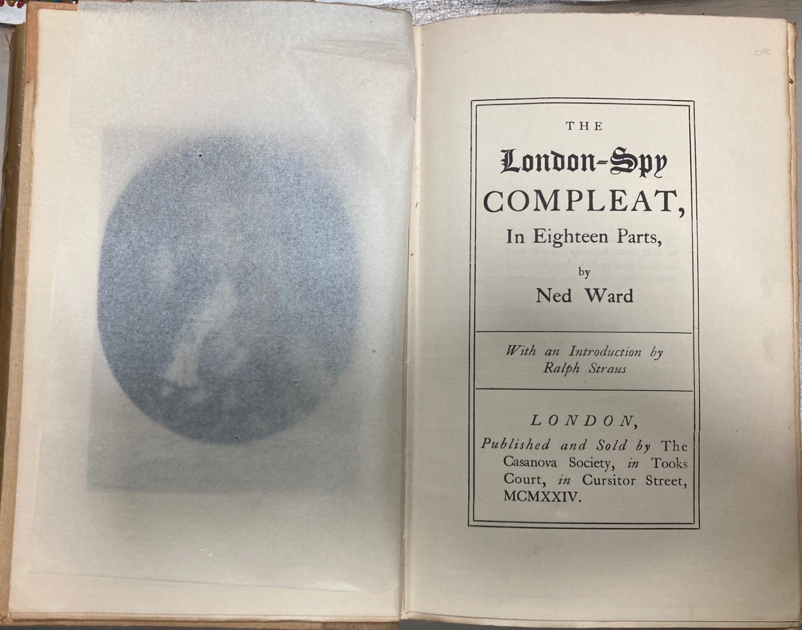 The London-Spy Compleat in 18 Parts Ned Ward 1924 Casanova Ltd ed. #838/1000