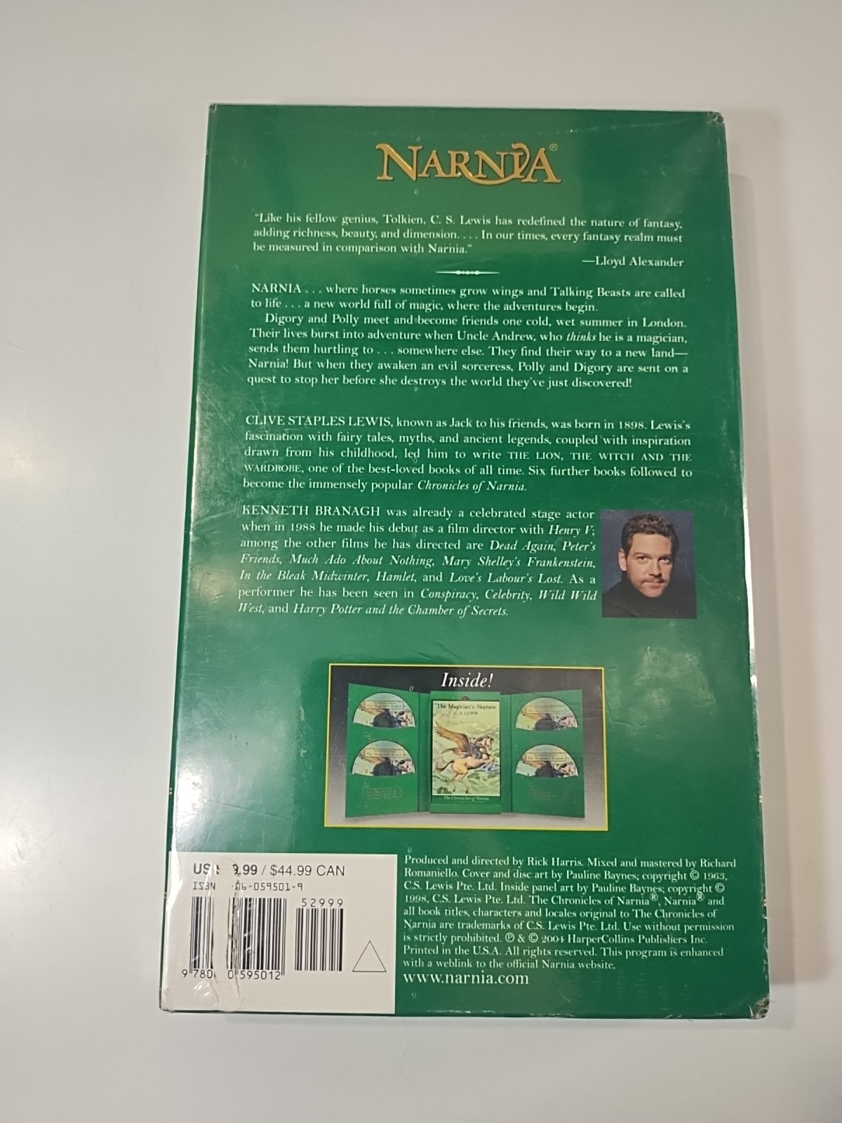 The Chronicles of Narnia: The Magician’s Nephew CD & Book Gift Set NEW/Sealed