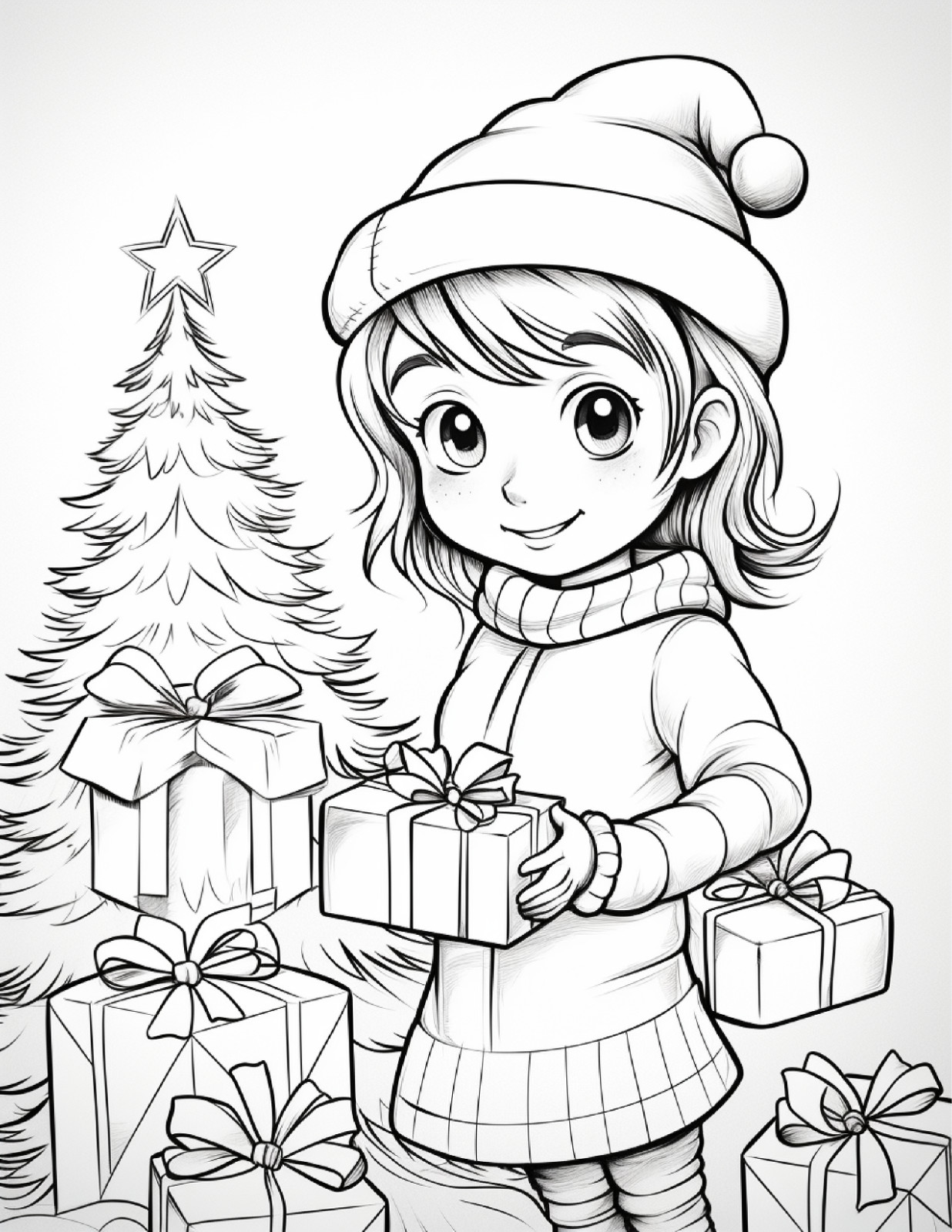 Christmas one colorings bookhours of fun for everyone