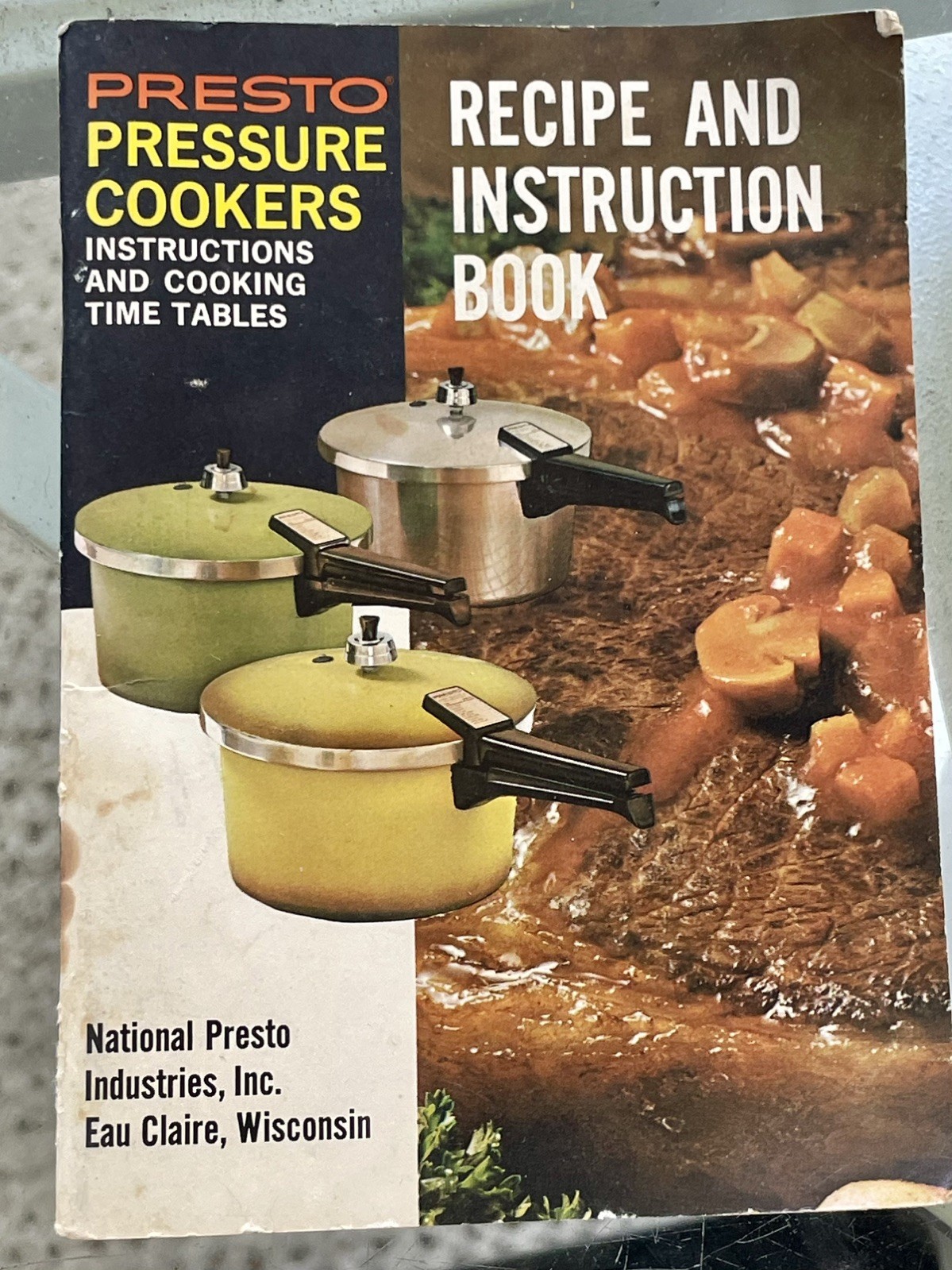 Vtg 1974 Presto Pressure Cooker Instruction And Cooking Time Tables Recipe Book