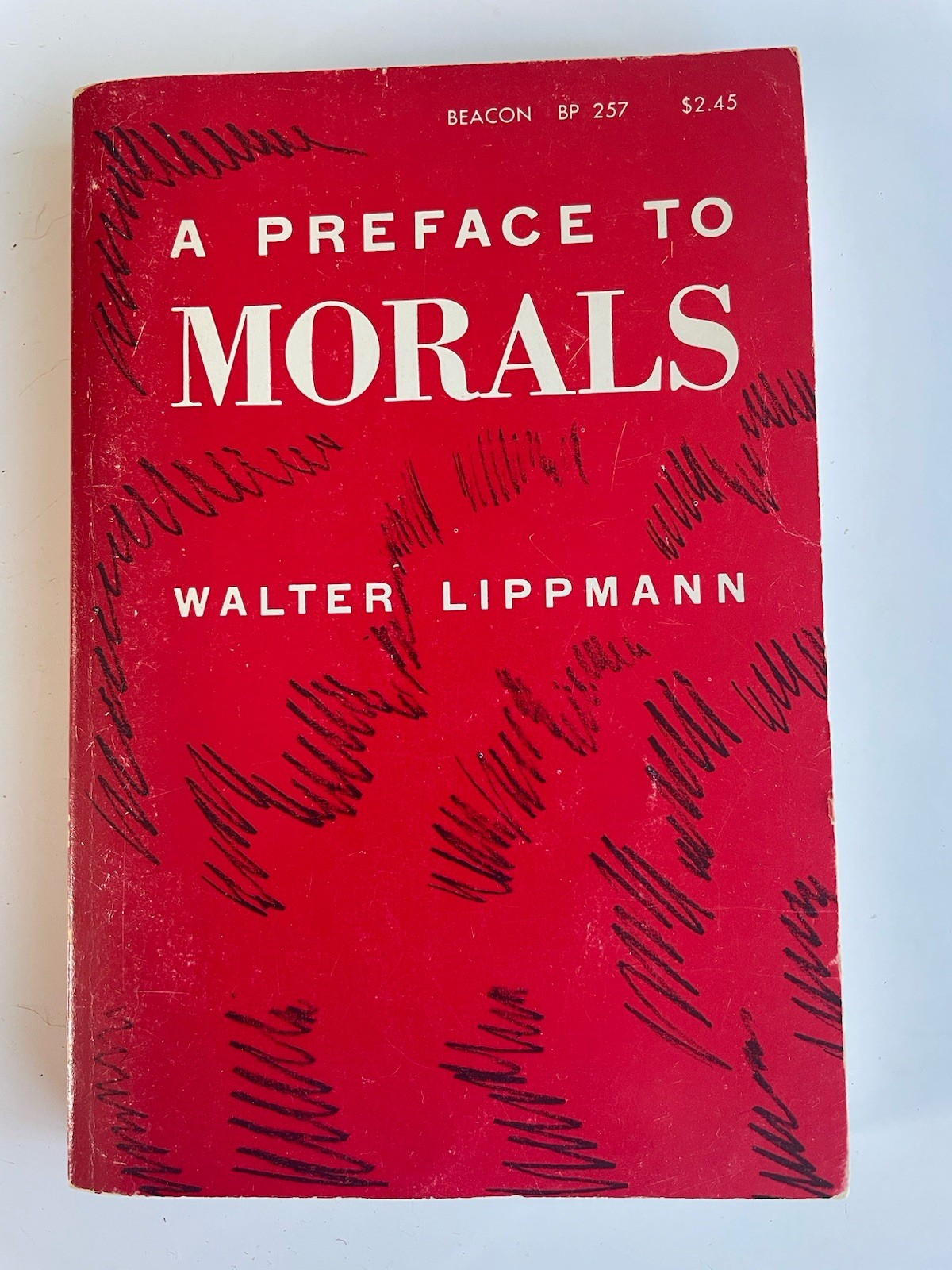 A Preface to Morals Walter Lippmann 1967 Vintage Philosophy Ethics Sociology