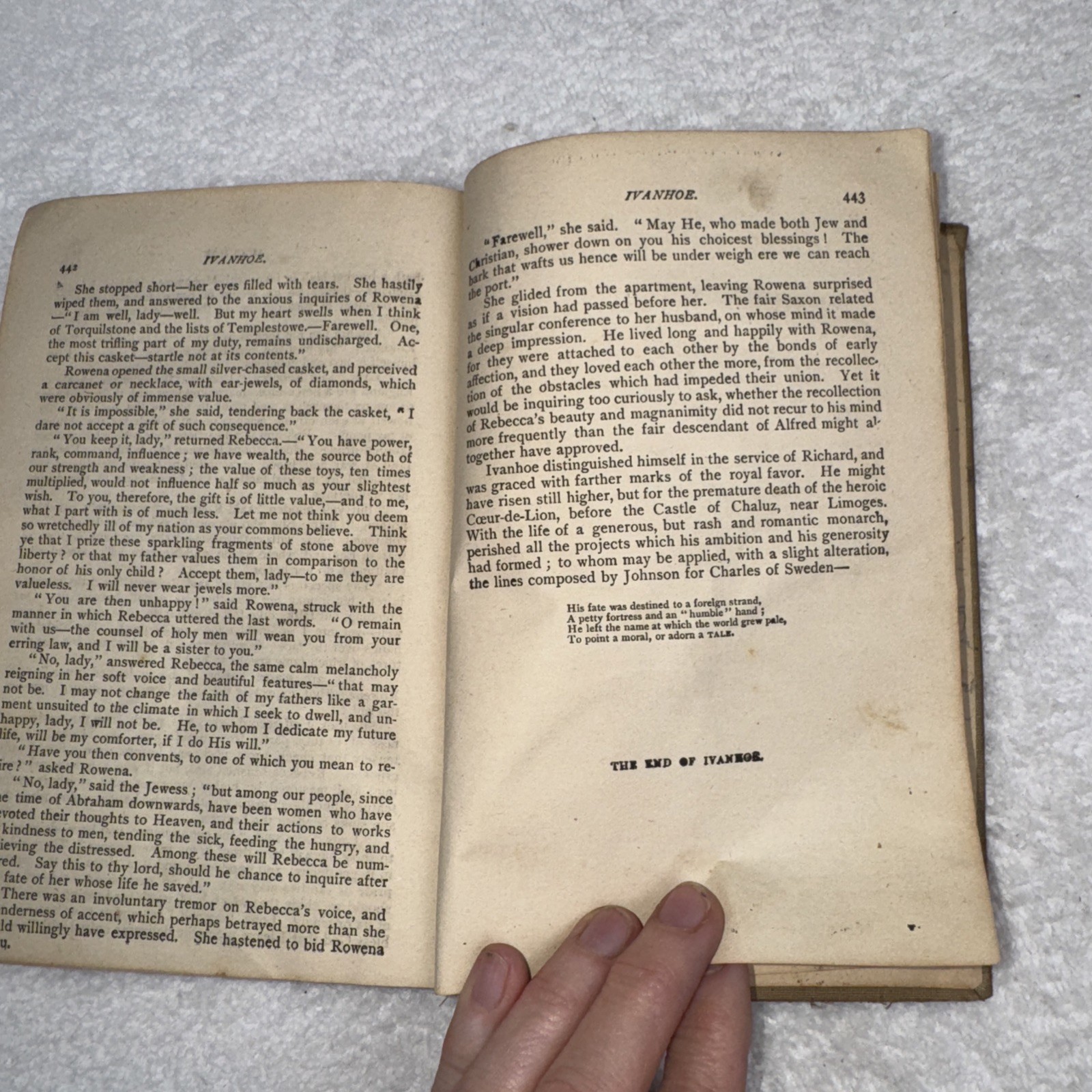 F M Lupton Publishing Ivanhoe: A Romance By Sir Walter Scott 1830 Antique Book
