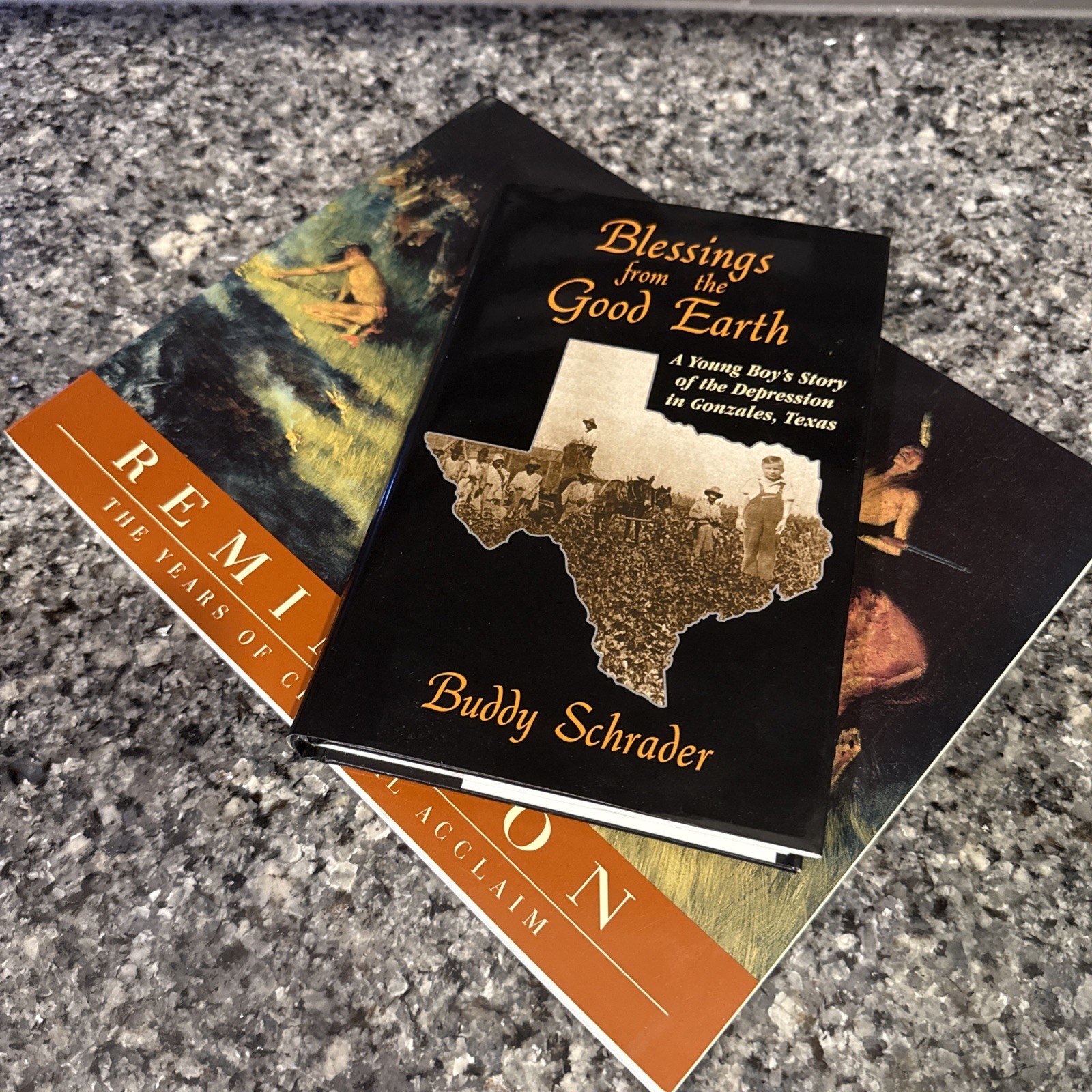 Signed Texas Memoir Buddy Schrader HCDJ Lot 2 Book Remington Western Art History