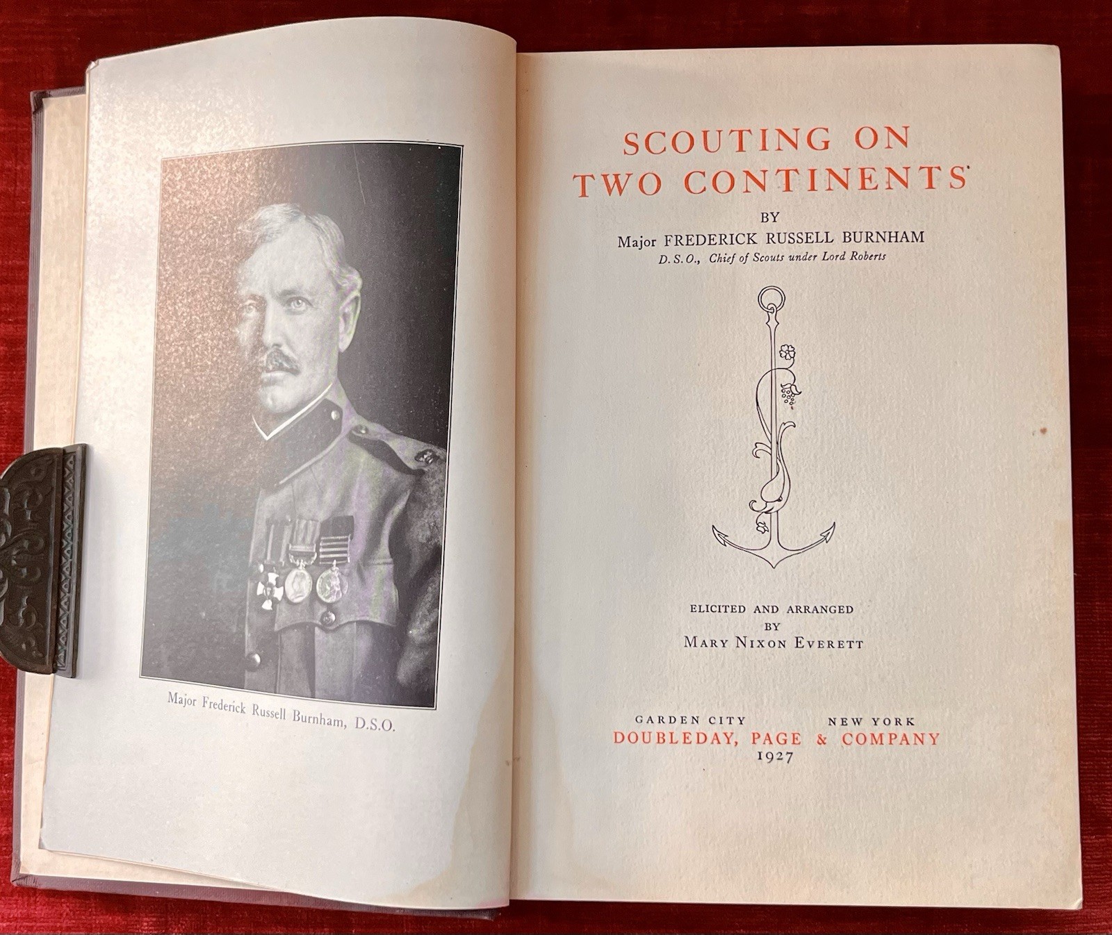 Vintage 1927 Book Scouting on Two Continents Burnham Adventurer US Africa Scout