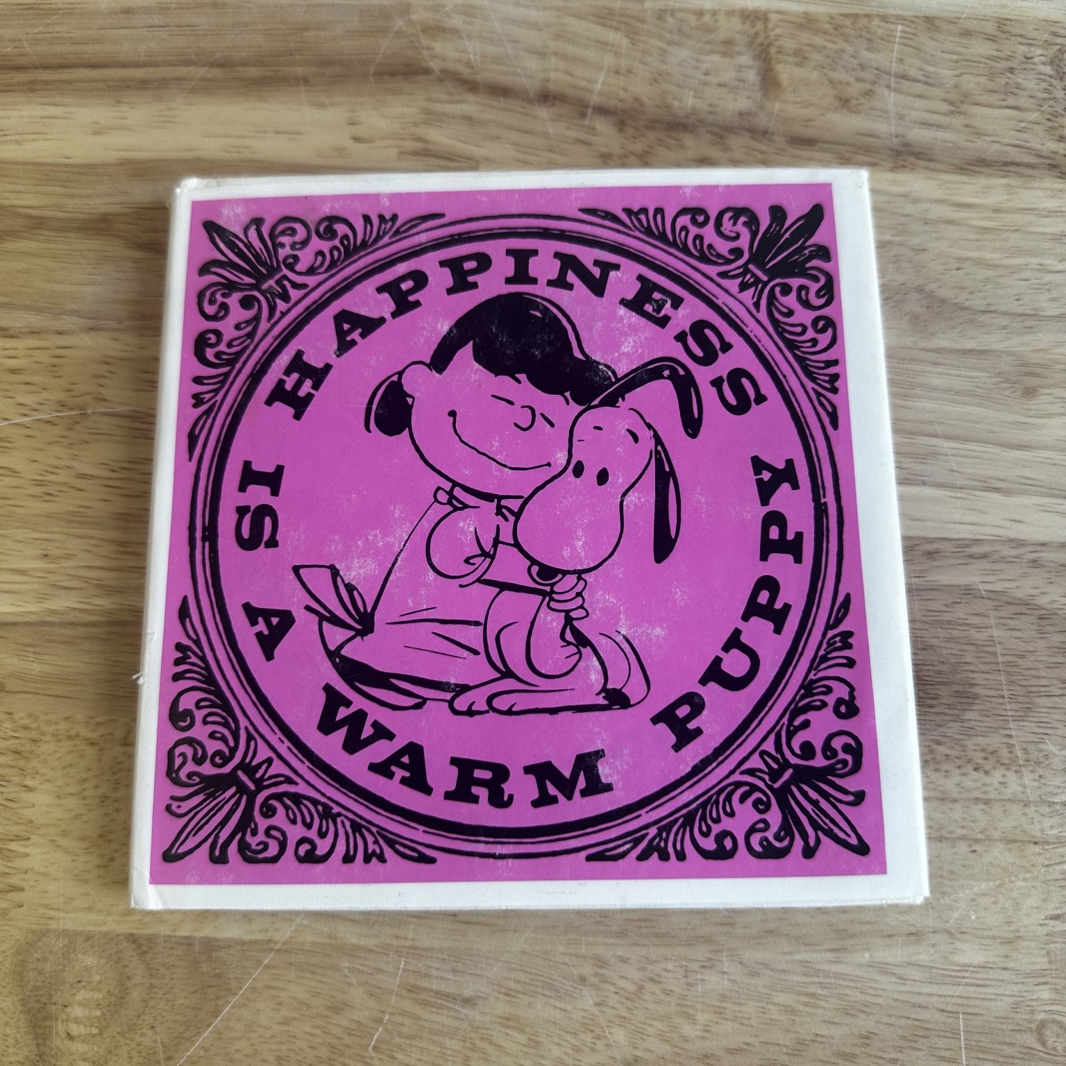 Happiness Is A Warm Puppy Charles M. Schulz 1962 Peanuts First Edition