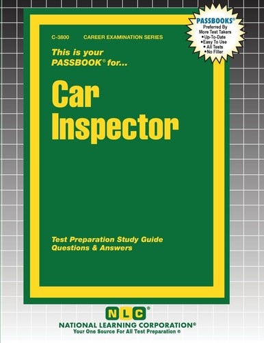 Car Inspector (Career Examination), , Excellent Book