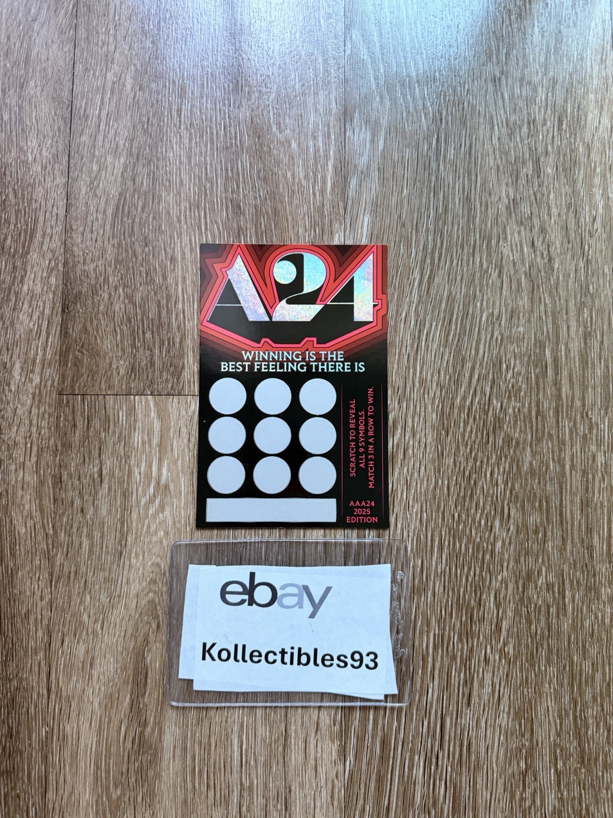 A24 Scratch Off Ticket With Zine 2025