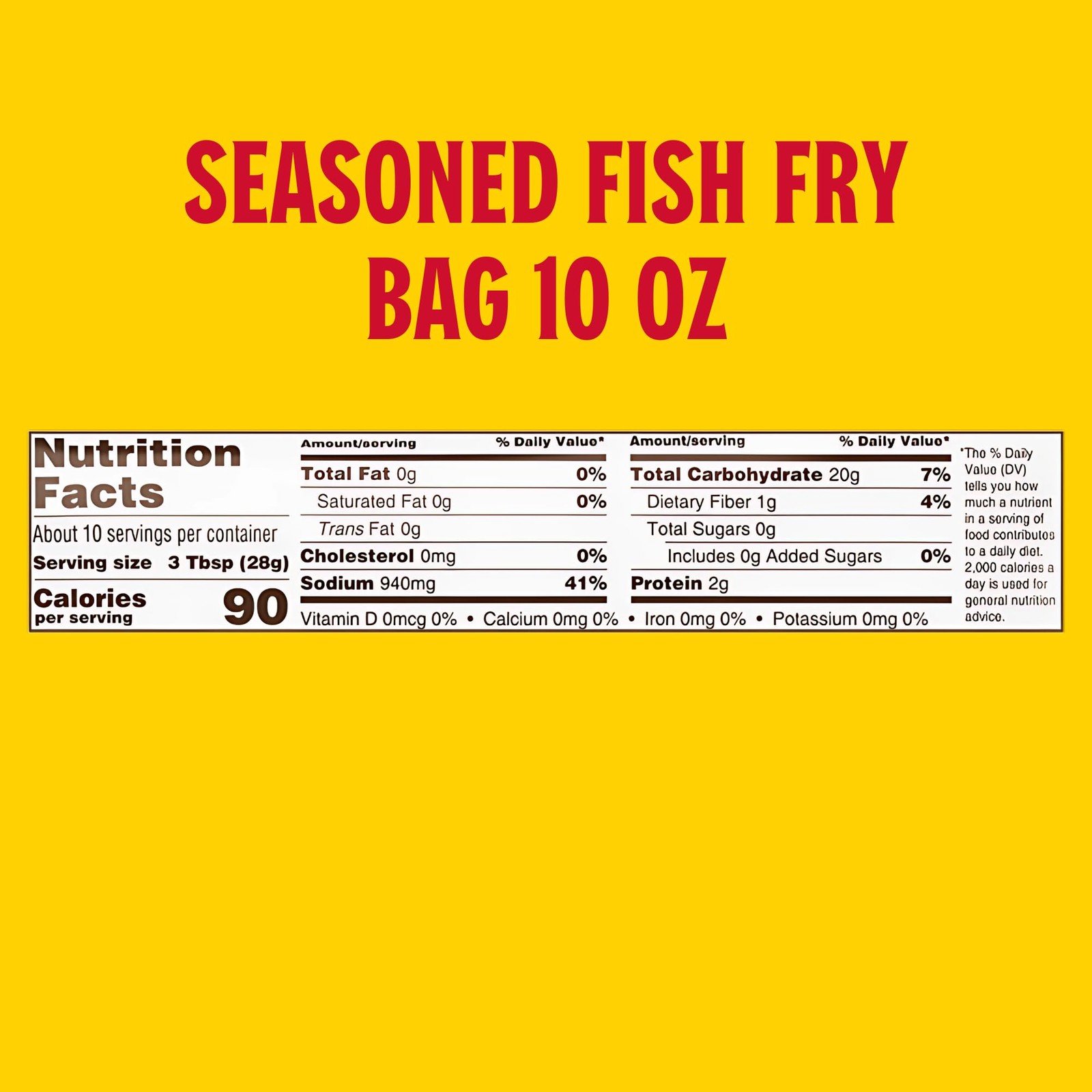 Louisiana Fish Fry Seasoned Fish Fry Seafood Breading Mix 10 oz. Pack of 1 S…