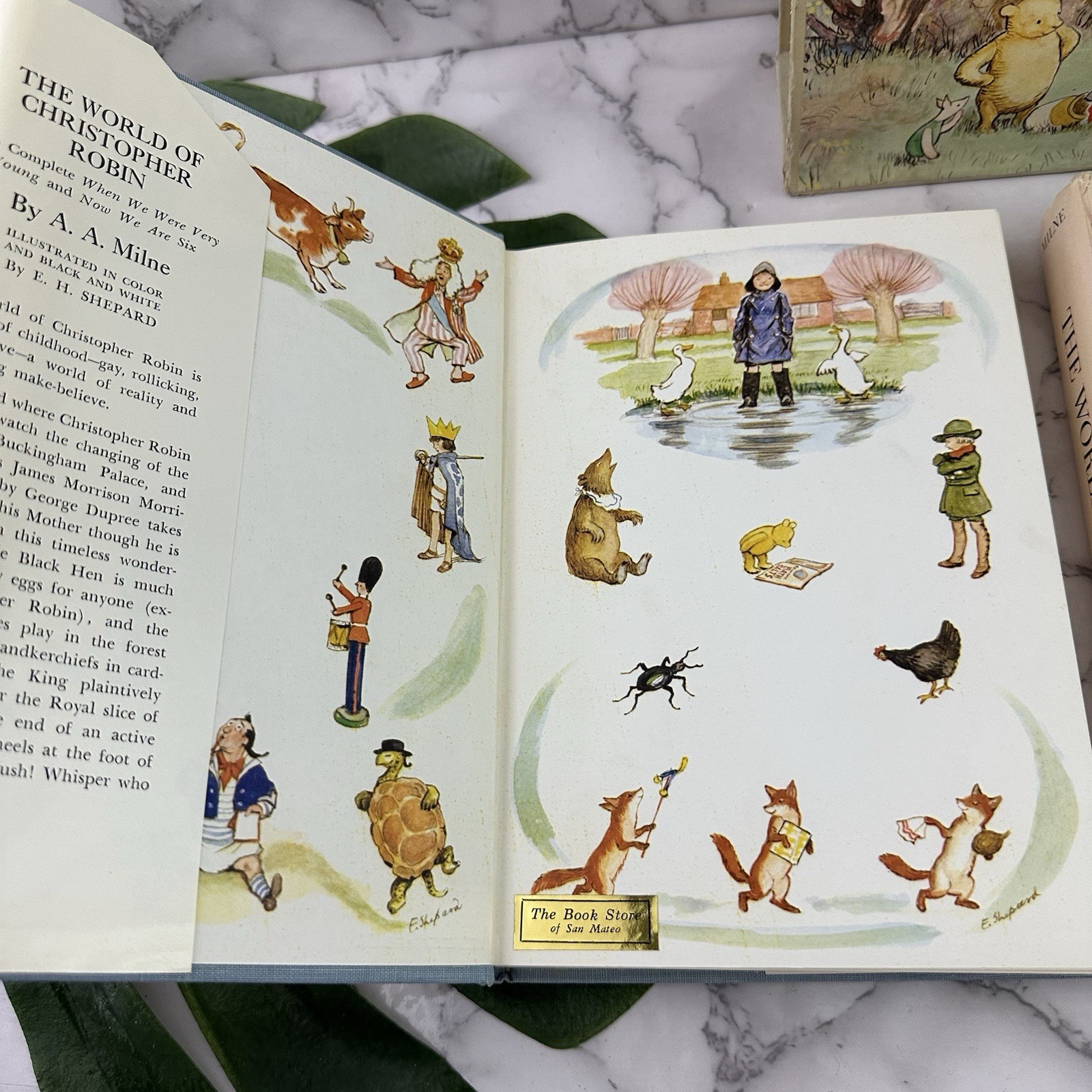 World of Pooh Christopher Robin Vintage 50s Boxed Set Hardcover Dutton AA Milne