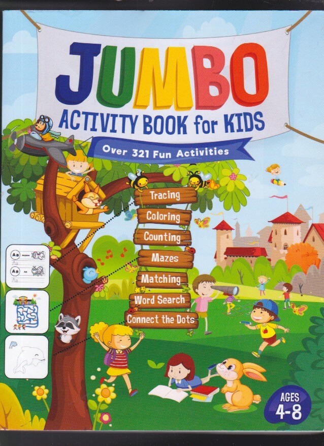 Jumbo Activity Book for Kids: Over 321 Fun Activities for Kids – Paperback LN