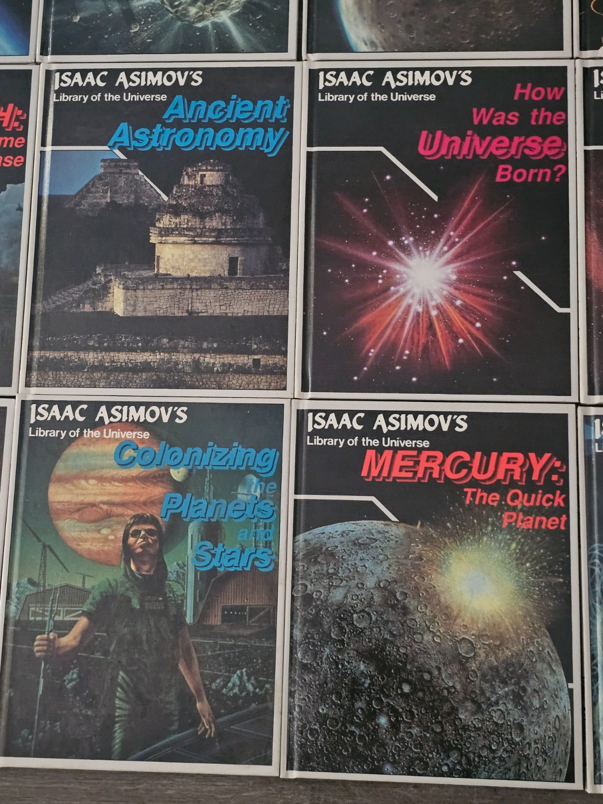Isaac Asimov’s Library of the Universe Complete Set of 28 Hardcover Books – VTG