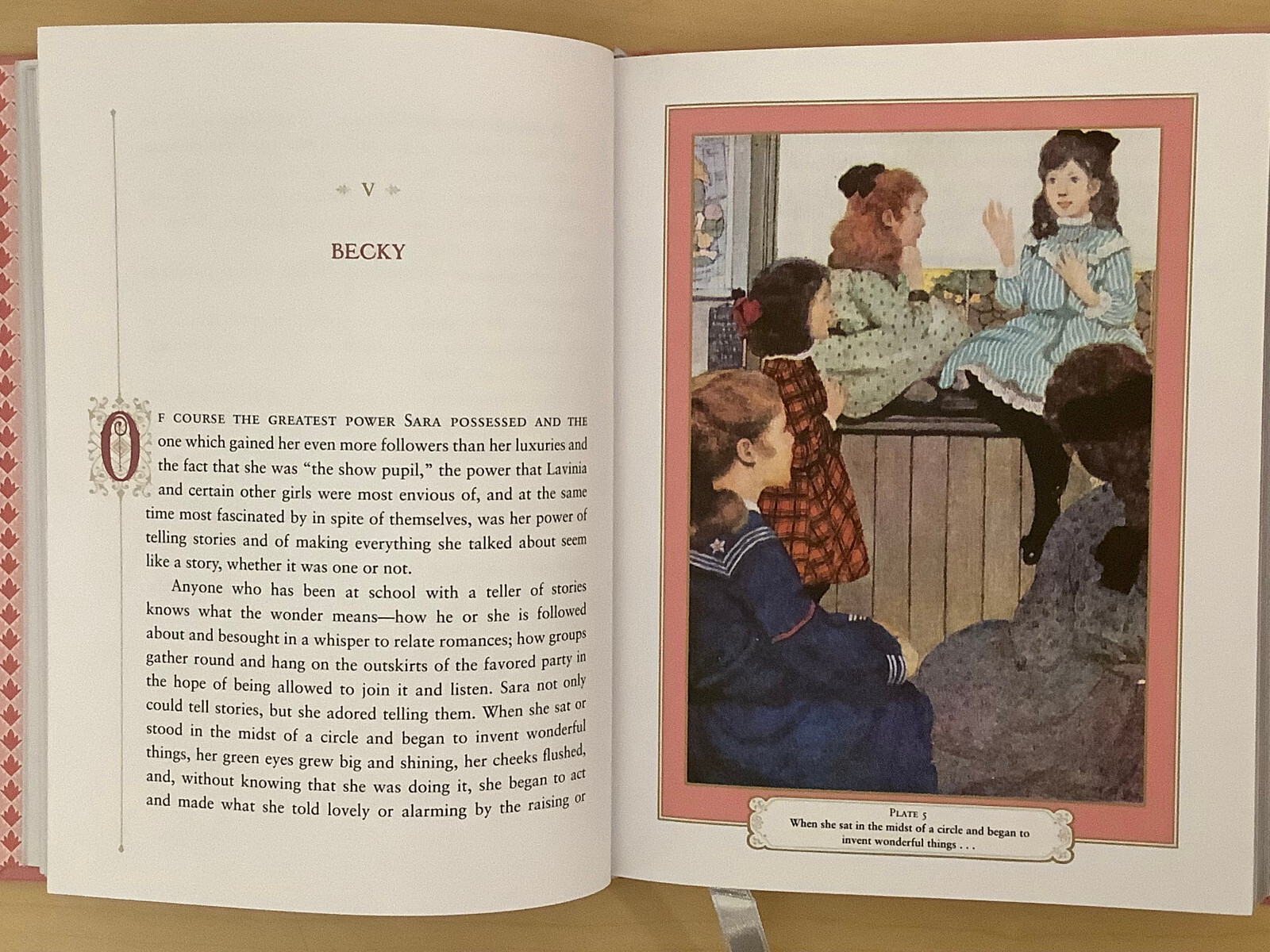 A Little Princess by Frances Hodgson Burnett – leather-bound / Good
