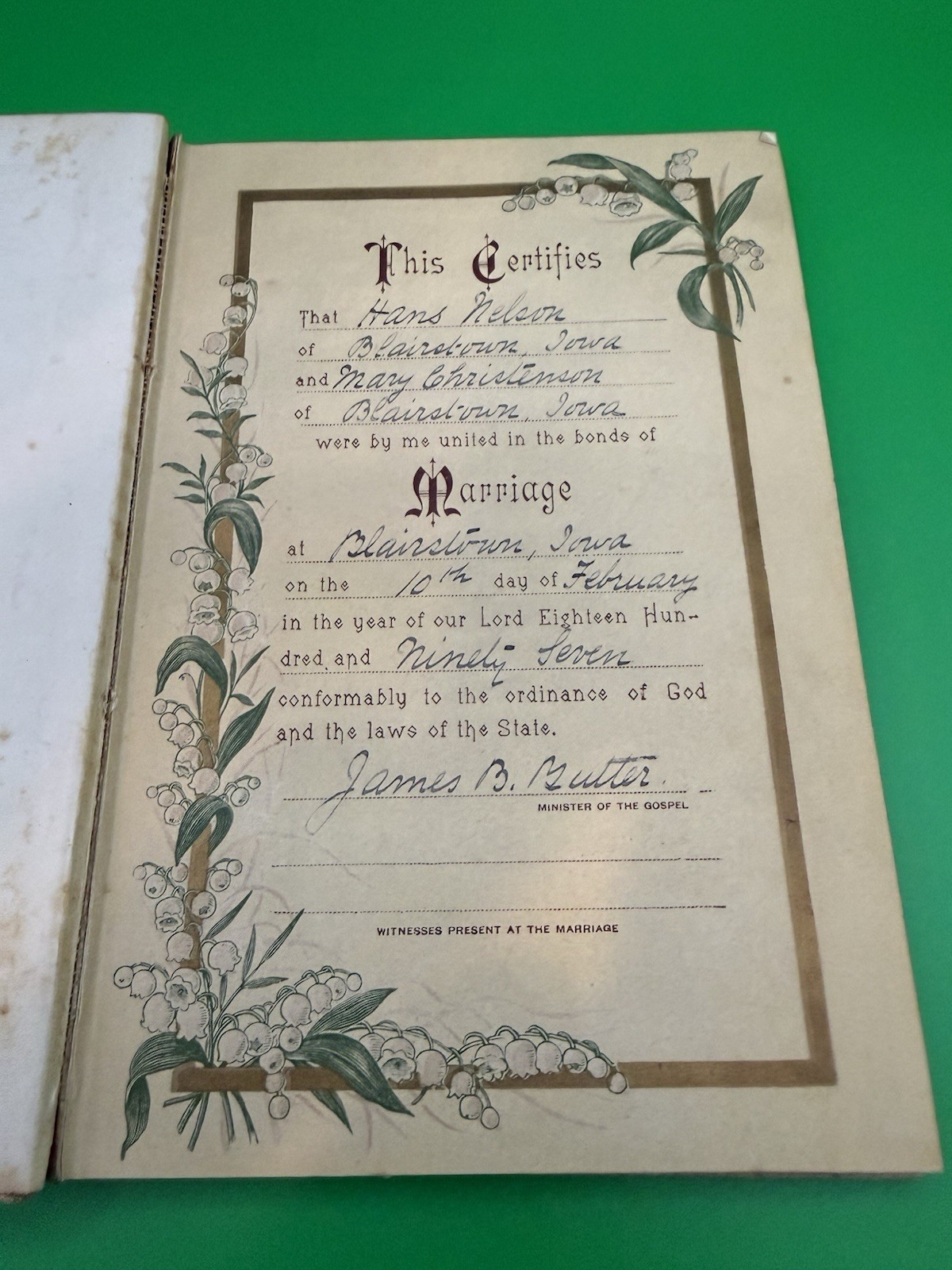 vintage The Wedded Life 1887
