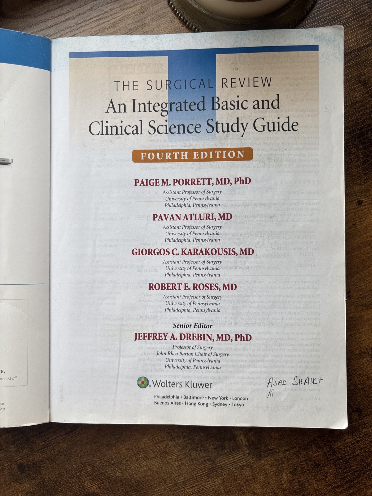 Surgical Review : An Integrated Basic and Clinical Science Study Guide by Paige