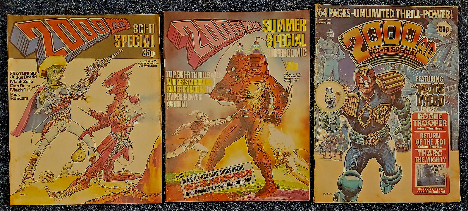 2000AD Summer Special 1977 SCIFI Special 1978 & 1983 *3 Comics* Job Lot SCI-Fi