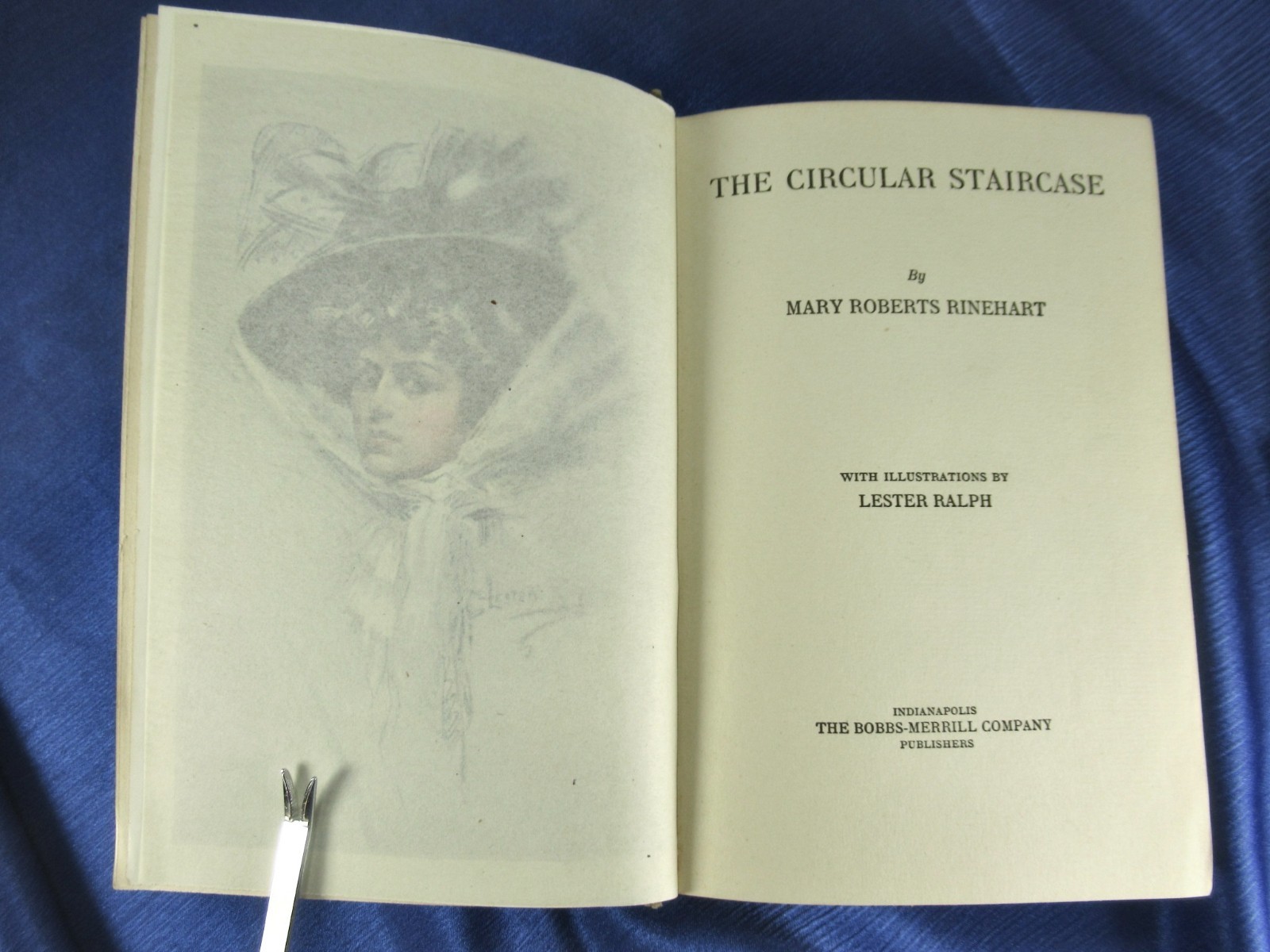 1908 1st ED THE CIRCULAR STAIRCASE MARY ROBERTS RINEHART BOBBS-MERRILL