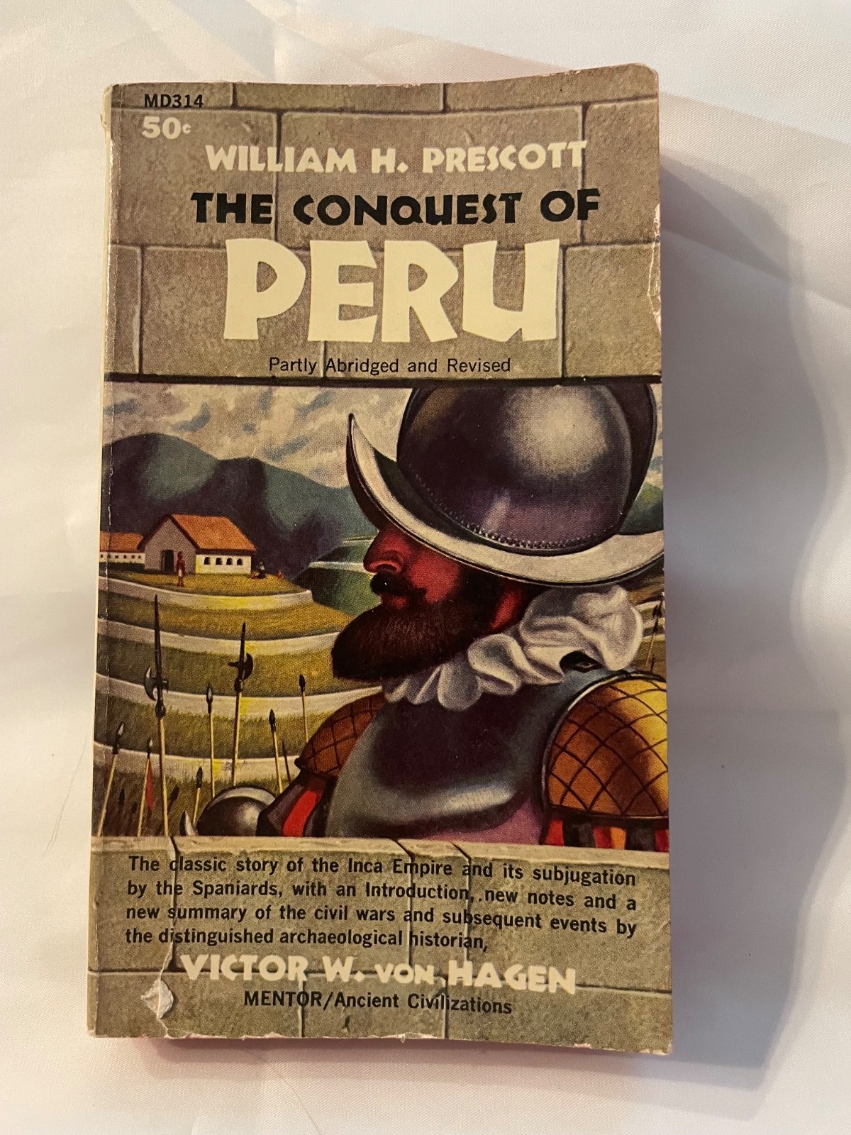 THE CONQUEST OF PERU by William H. Prescott vintage 1961 Mentor paperback