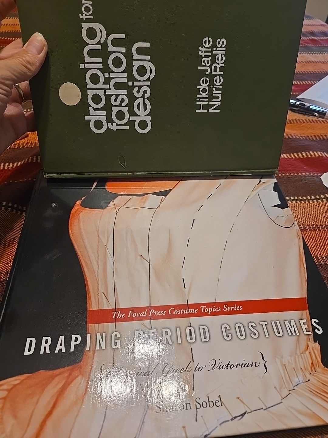 2 Books: Draping for Fashion Design By Jaffe. Drafing Period Costumes By Sobel.