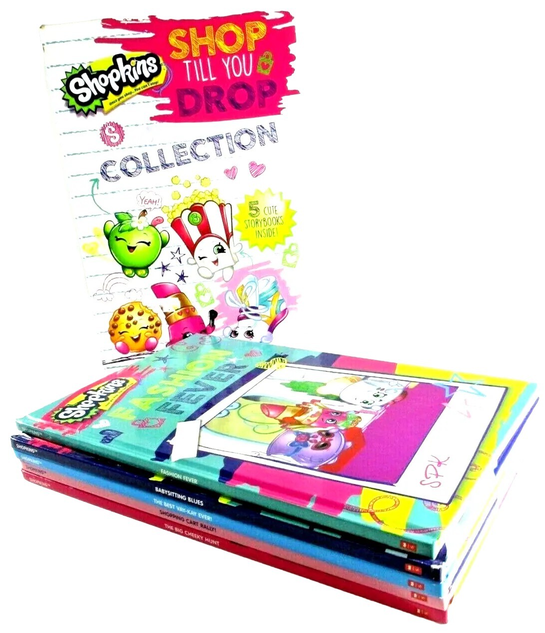 Shopkins Shop Till You Drop 5 Cute Storybooks in a Cardboard Sleeve Scholastics