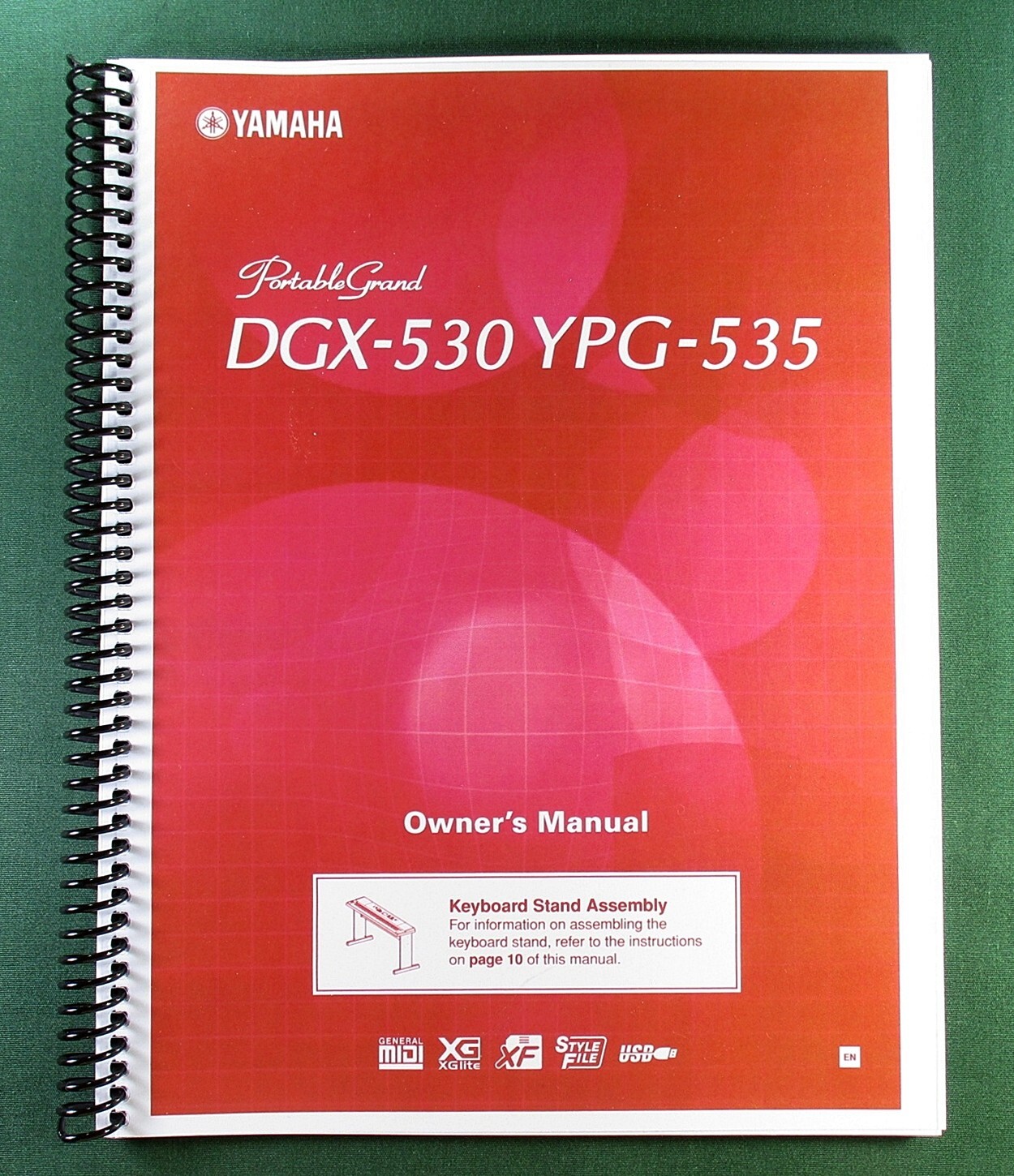 Yamaha DGX-530 Instruction Manual: 144 Pages & Protective Covers!