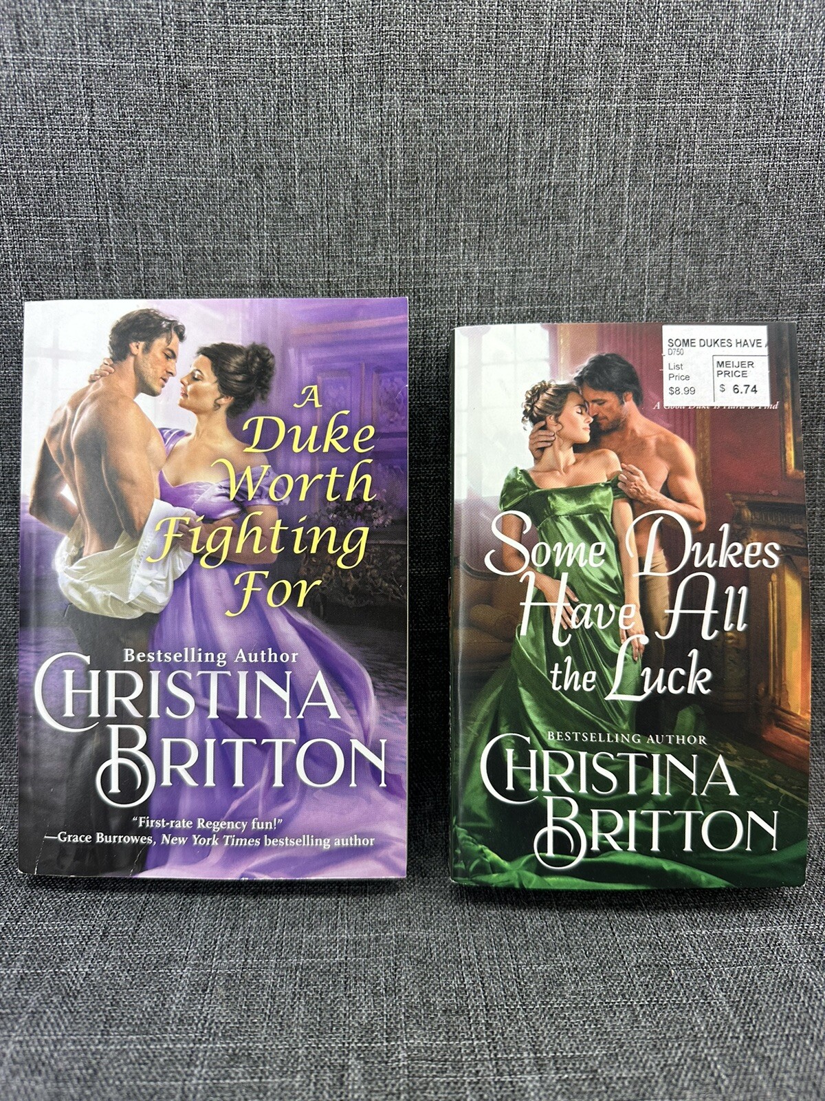 Christina Britton Bestselling Author Book Lot of 2 Romance Books