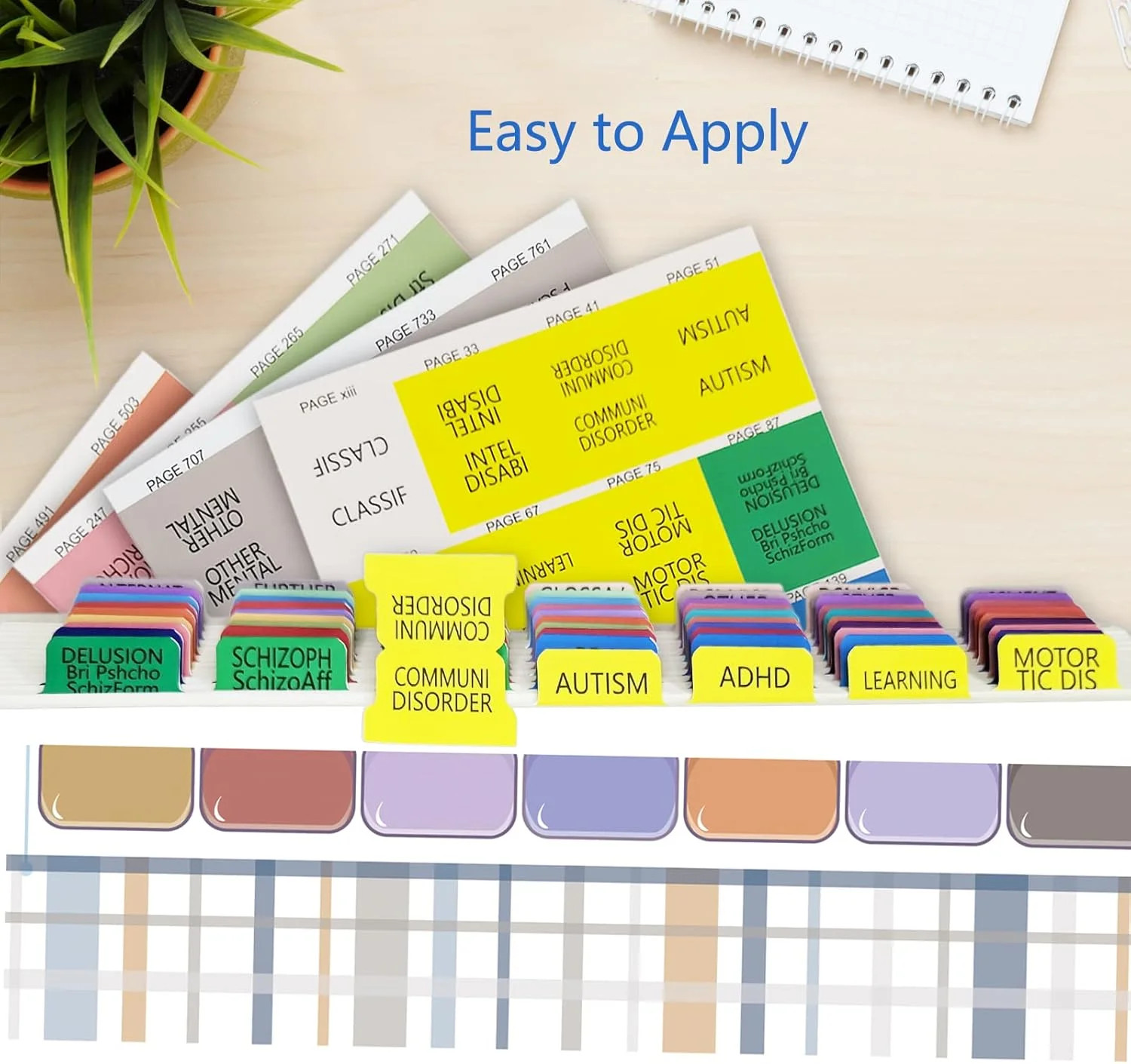 Index Tabs for DSM-5, Color-Coded DSM-5 Tabs, Laminated for Protection, 80 Tab i