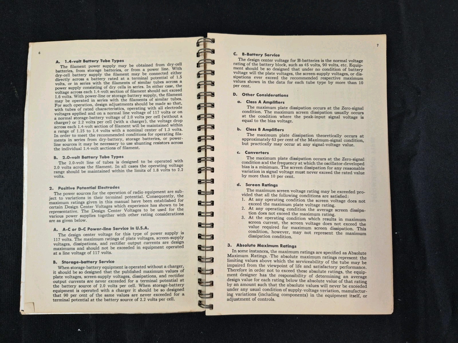 1950s GE Electronic Tubes Essential Characteristics General Electric Tube Manual