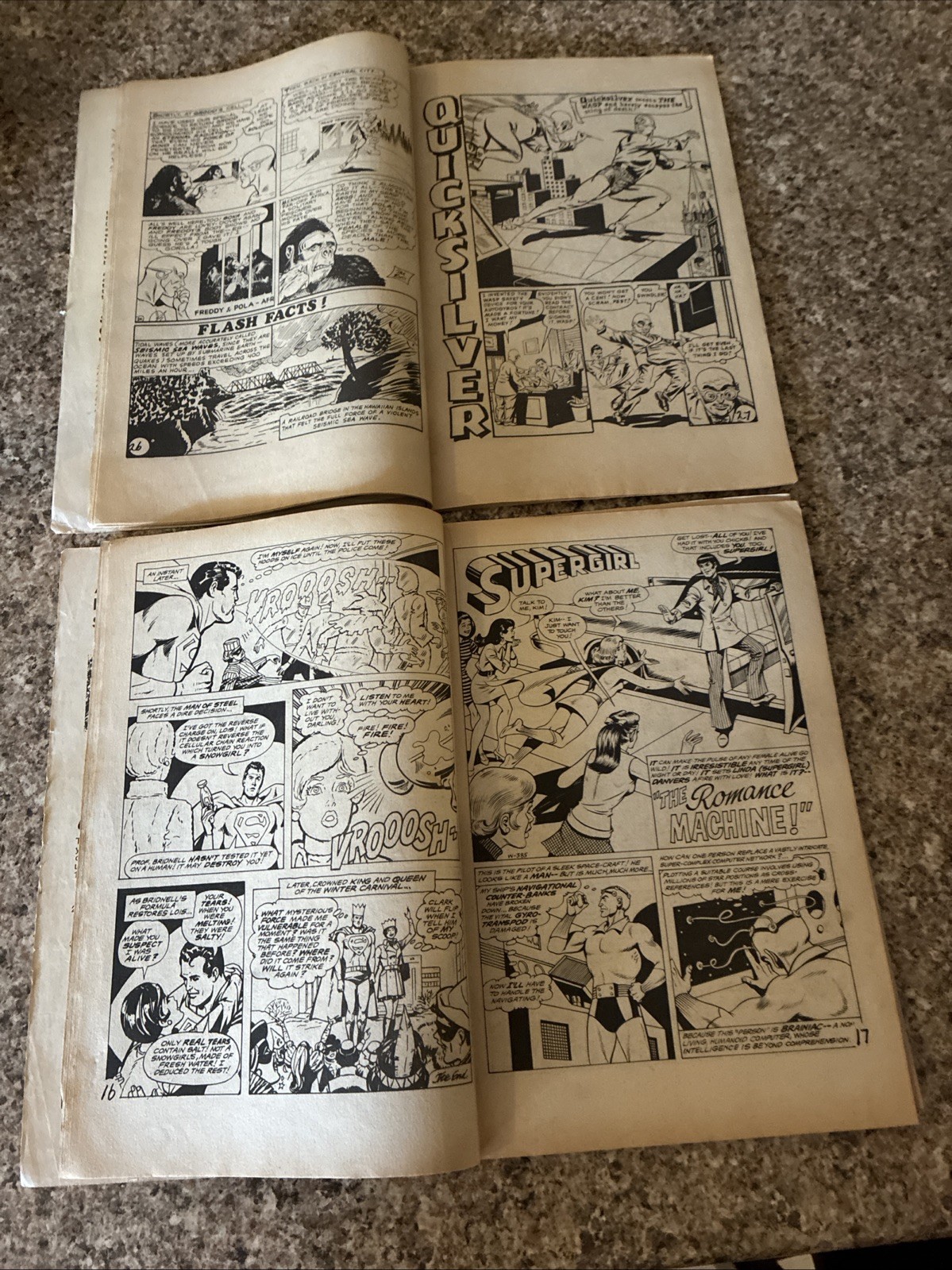 SUPER ADVENTURE COMIC No 49 GIANT FLASH ALBUM No 10 COLOUR COMICS 1960S
