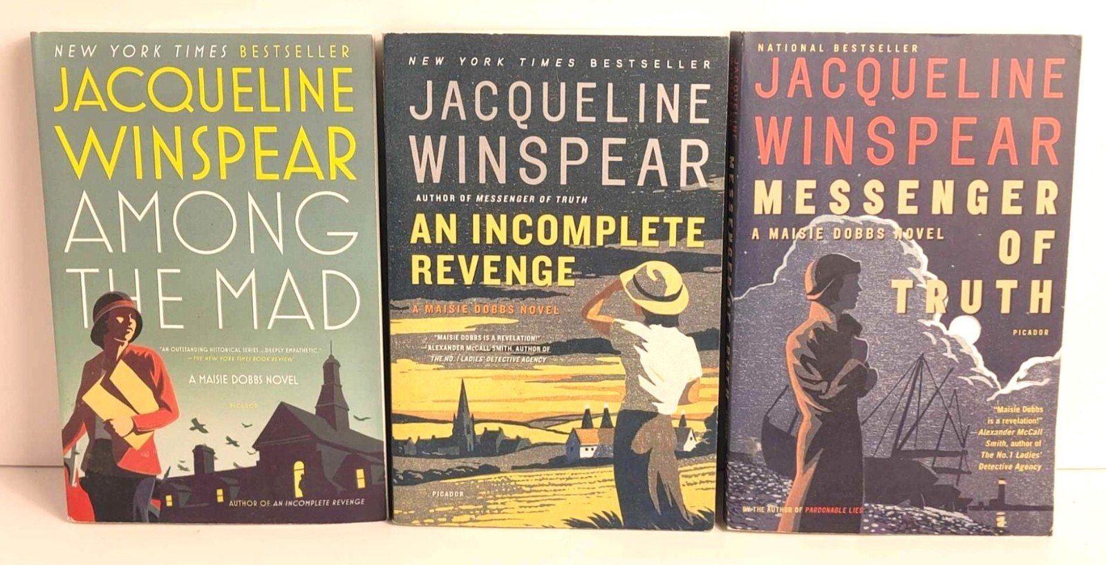 Jacqueline Winspear Books Among The Mad An Incomplete Revenge Messenger Of Truth