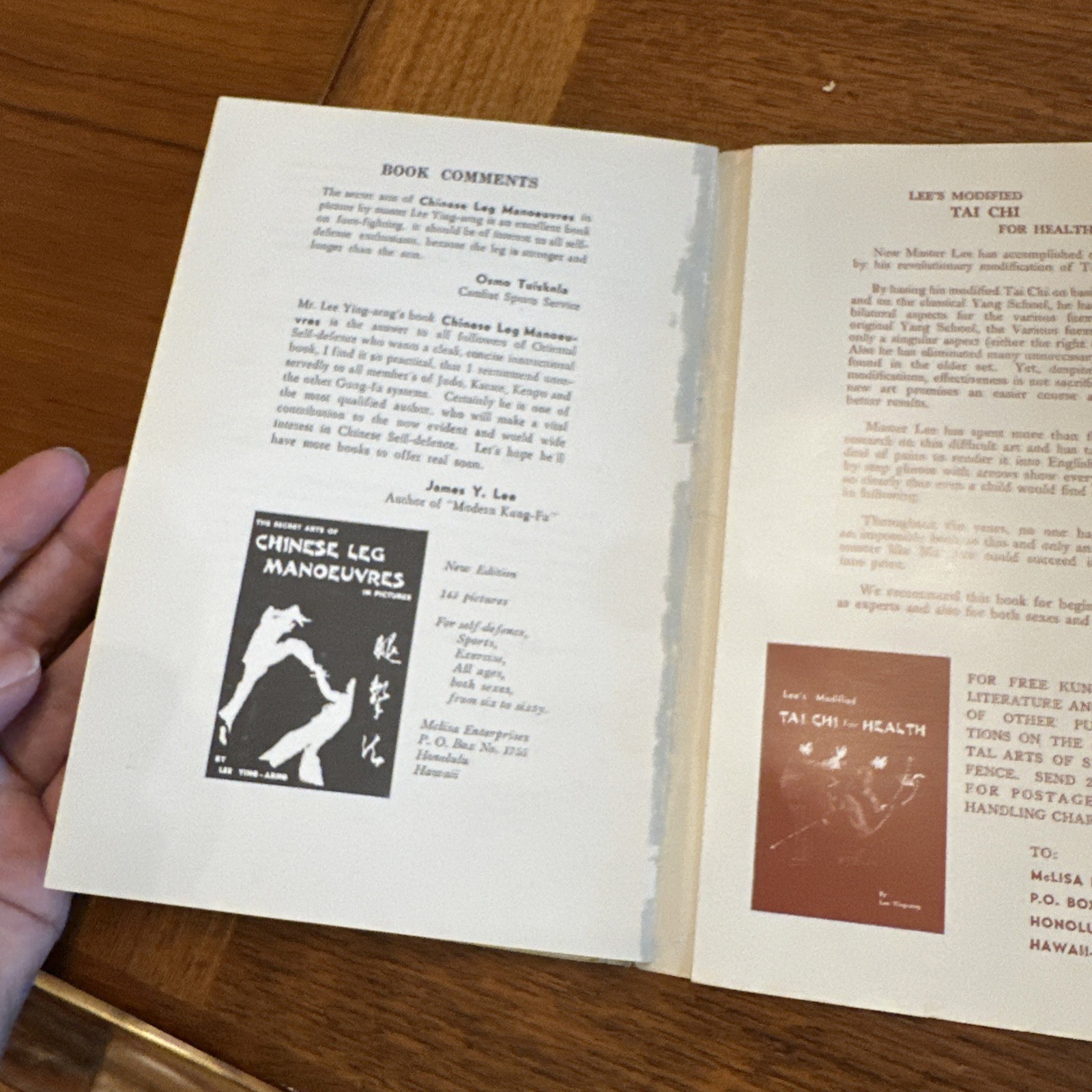 1968 1st EDITION IRON PALM IN 100 DAYS BY LEE YING-ARNG KUNG FU KARATE