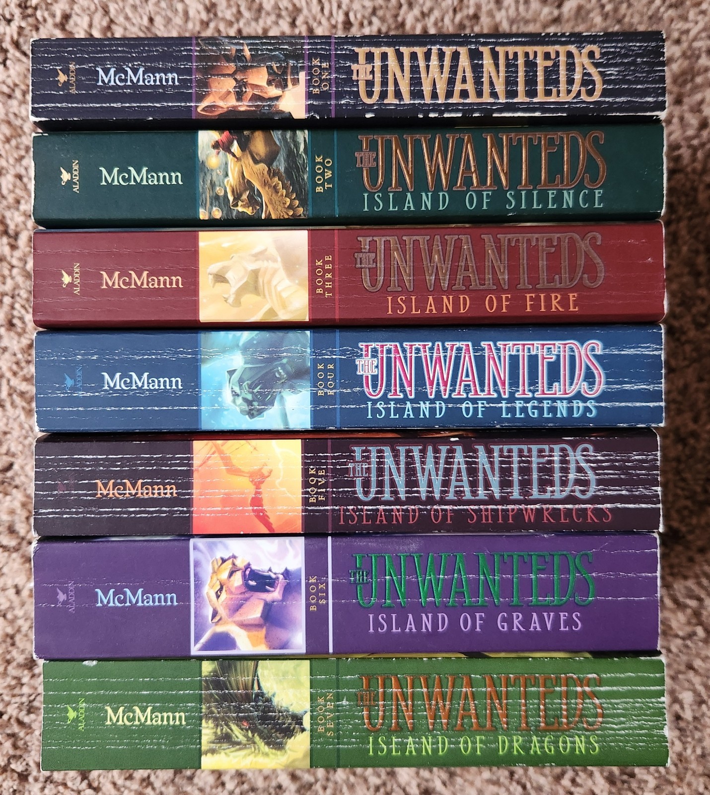 PB x 7, The Unwanteds, Lisa McMann, 1,2,3,4,5,6,7