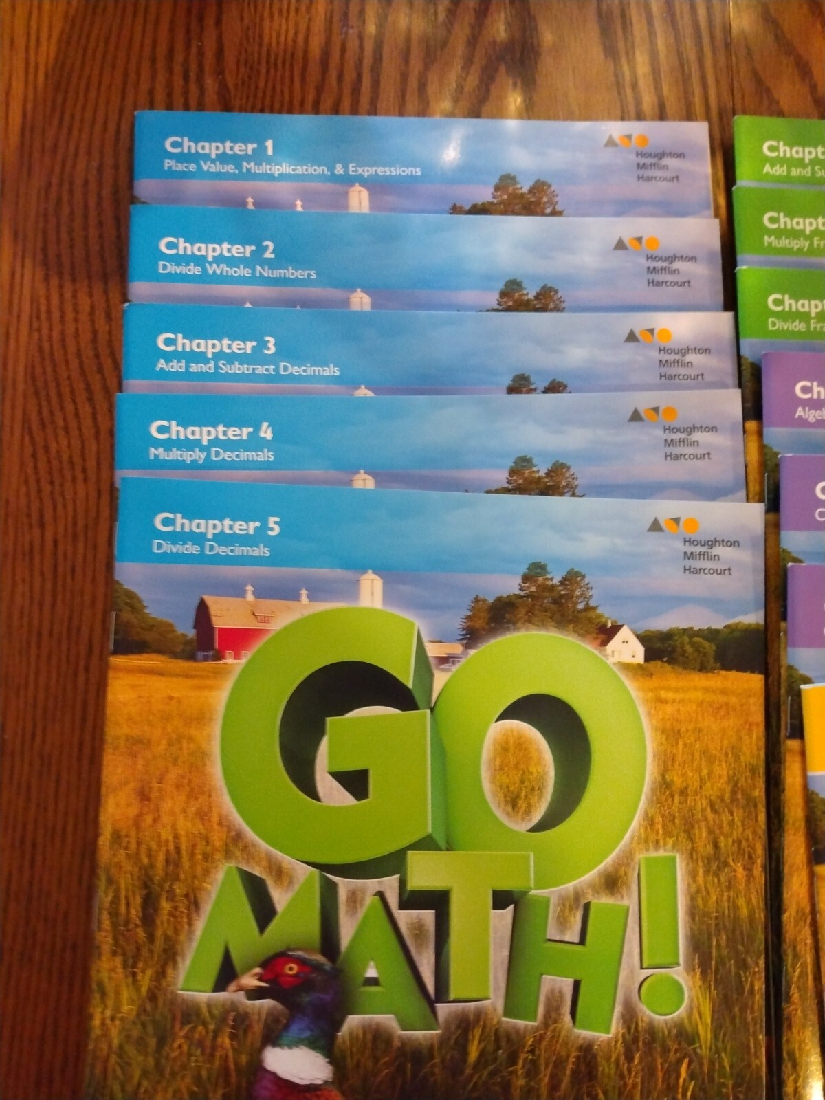 Go Math! Grade 5 Student Edition Set Pb 2016 Sealed 12 booklet bundle multi-vol.