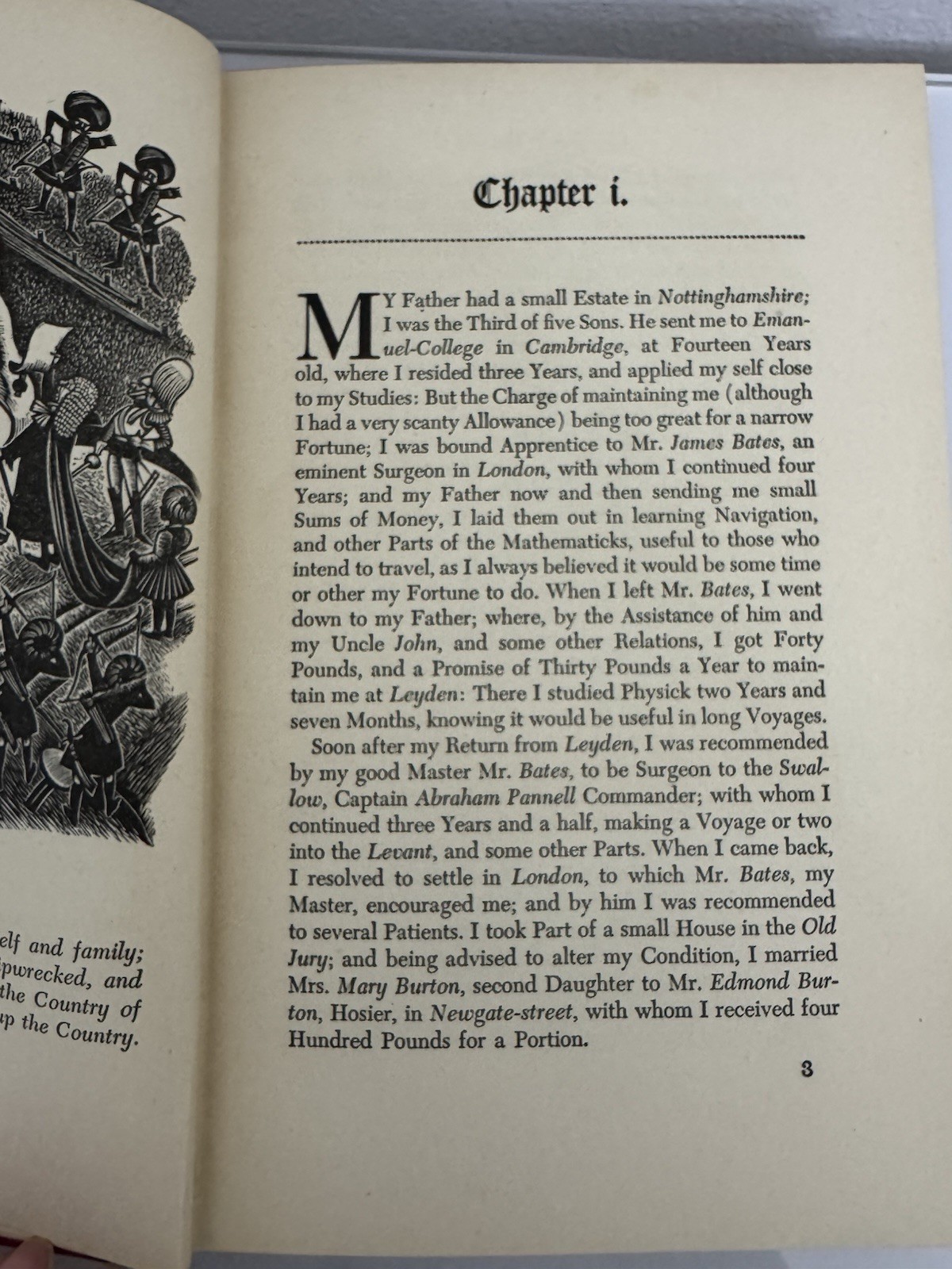 Gulliver’s Travels 1940 Heritage Press Illustrated Slipcase + Sandglass