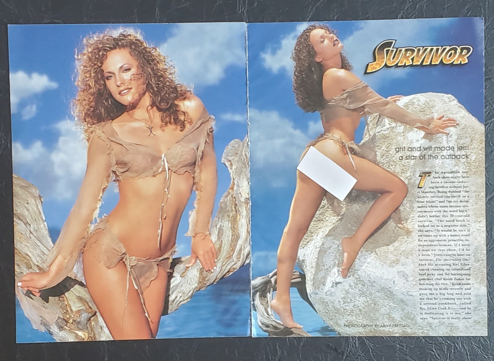 Playboy PICTORIAL ONLY – “Survivor” JERRI MANTHEY Sept, 2001 10 pages