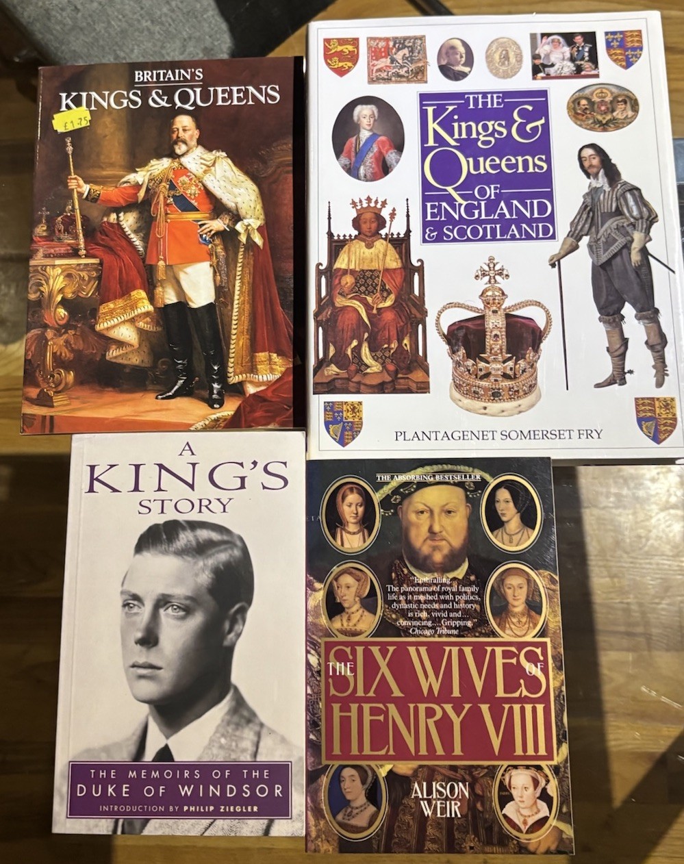 British Royal Family History Book Lot Henry VIII Kings & Queens