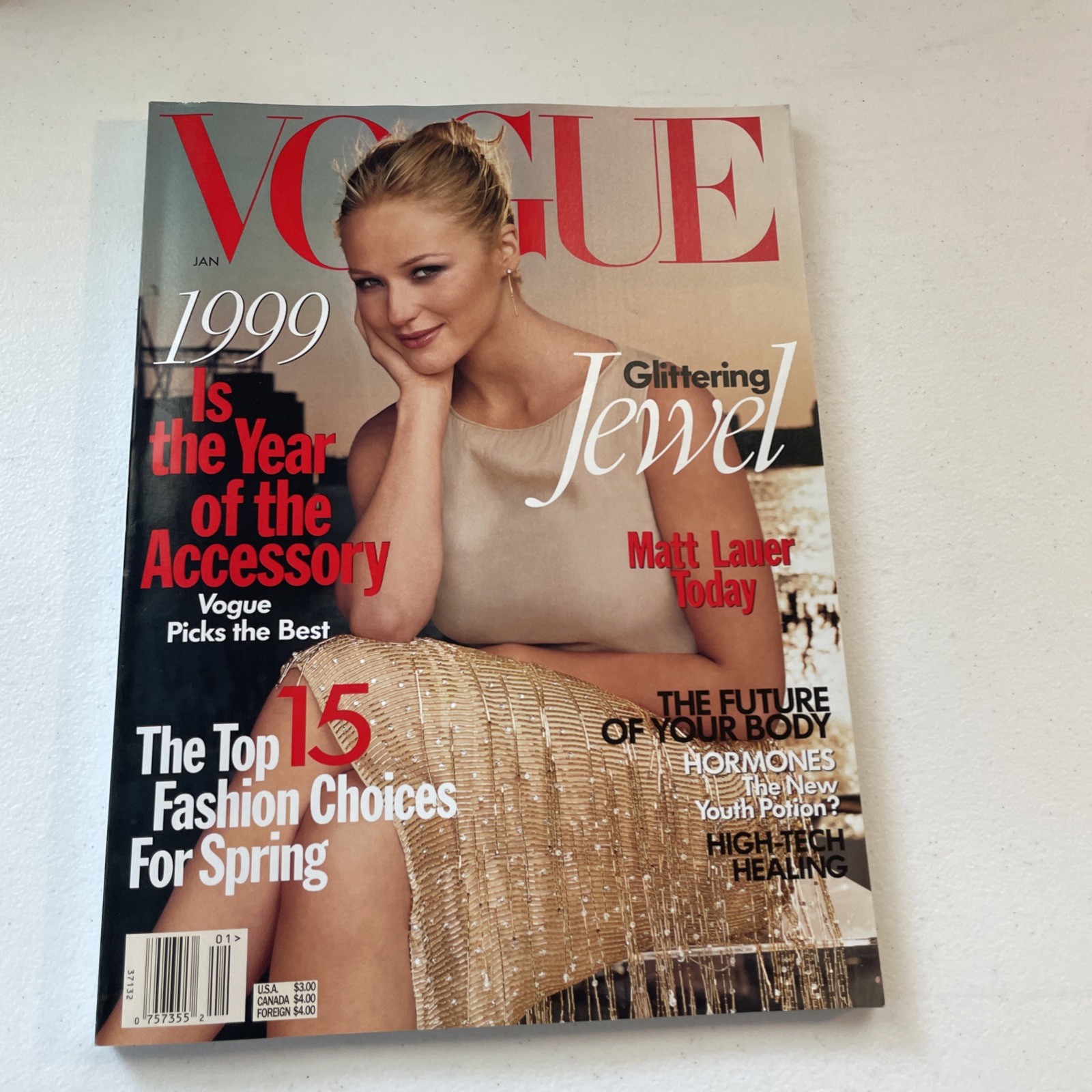 JEWEL KILCHER , Vogue Magazine , January 1999 , Year Of The Accessory No Label