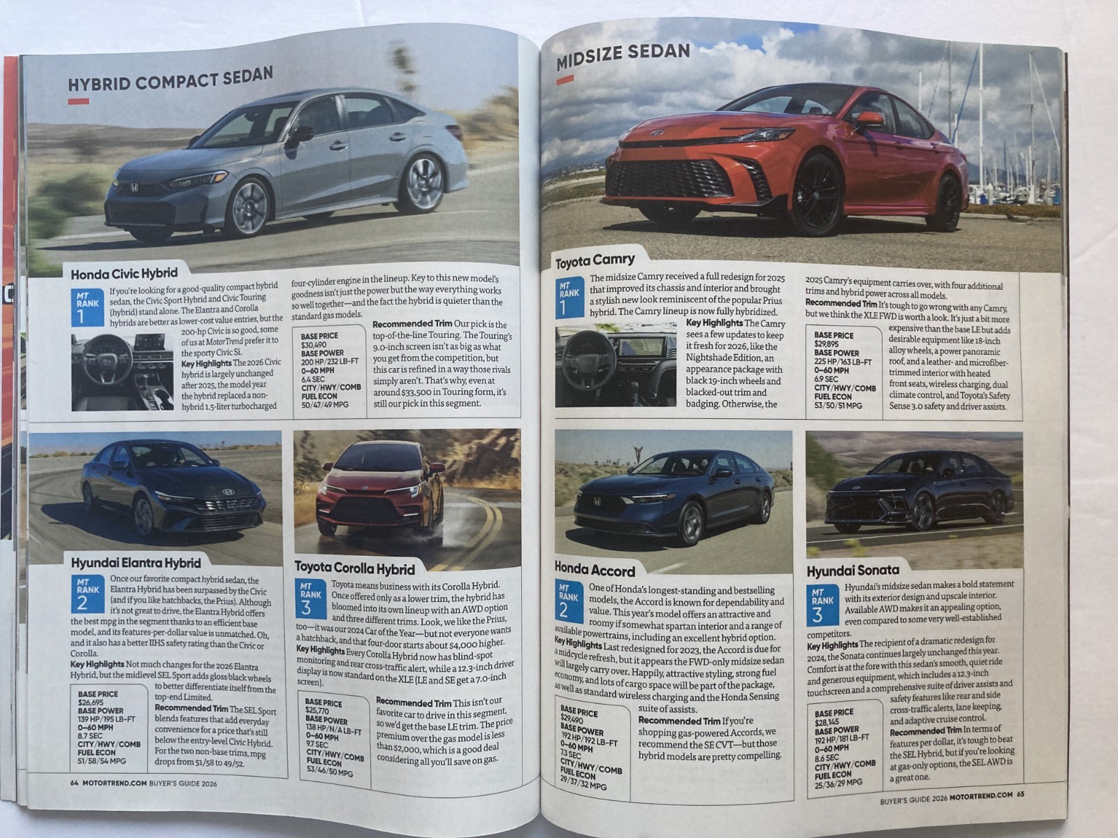 2026 MOTOR TREND NEW CAR & TRUCK BUYER’S GUIDE Magazine UNBIASED REVIEWS / New