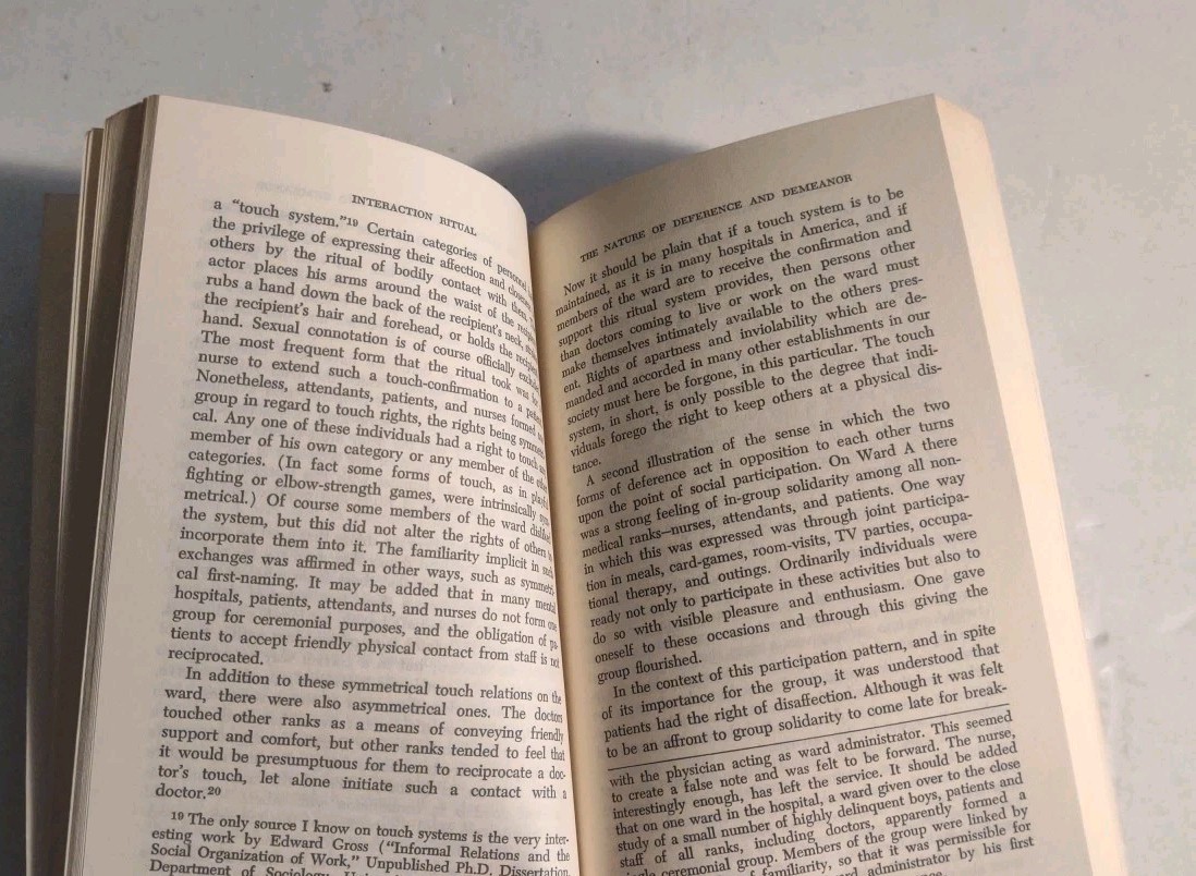 Erving Goffman-Interaction Ritual-Psychology-Interactions-Relations-Sociology.