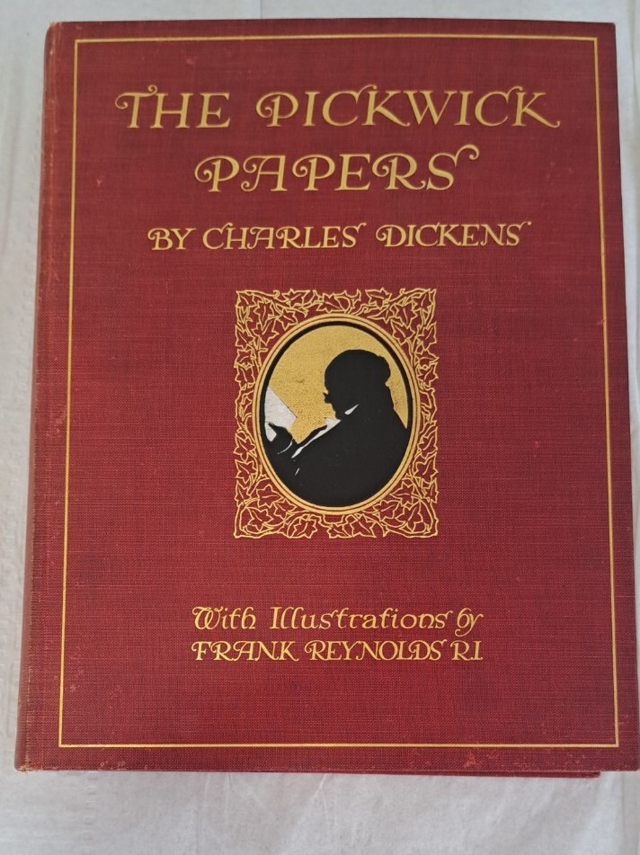 1920 Pickwick Papers Charles Dickens, Color Illustrations by Frank Reynolds,Good