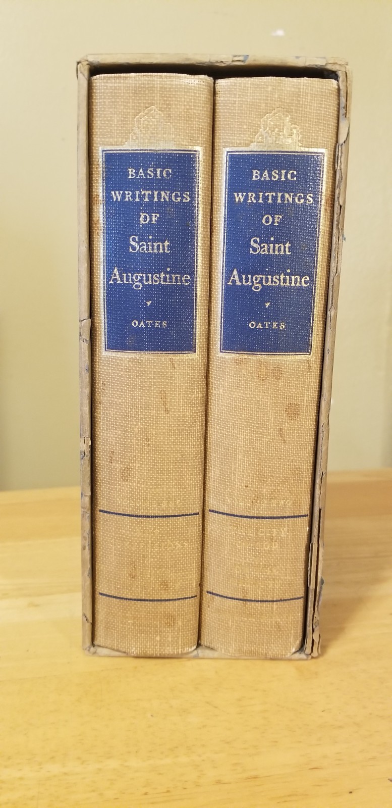 Basic Writings of Saint Augustine Whitney J Oates 1948 First Edition 2 Volumes