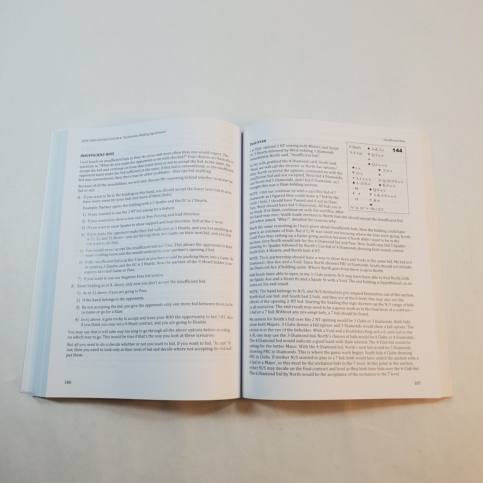 Hein Two-Suited System Partnership Bidding Agreements by Herbert Hein Signed PB