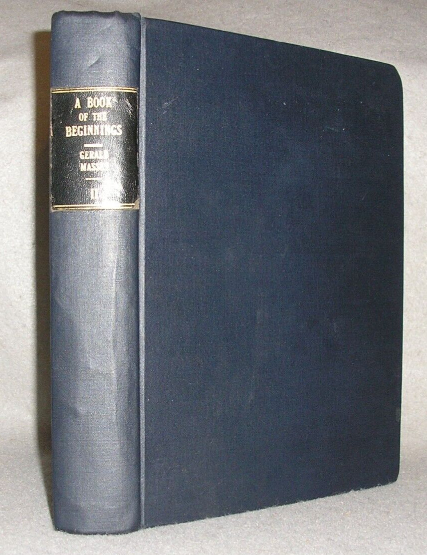 Vintage Egyptian Occult Book Kemetism Esotericism Book of Beginnings Massey 1974