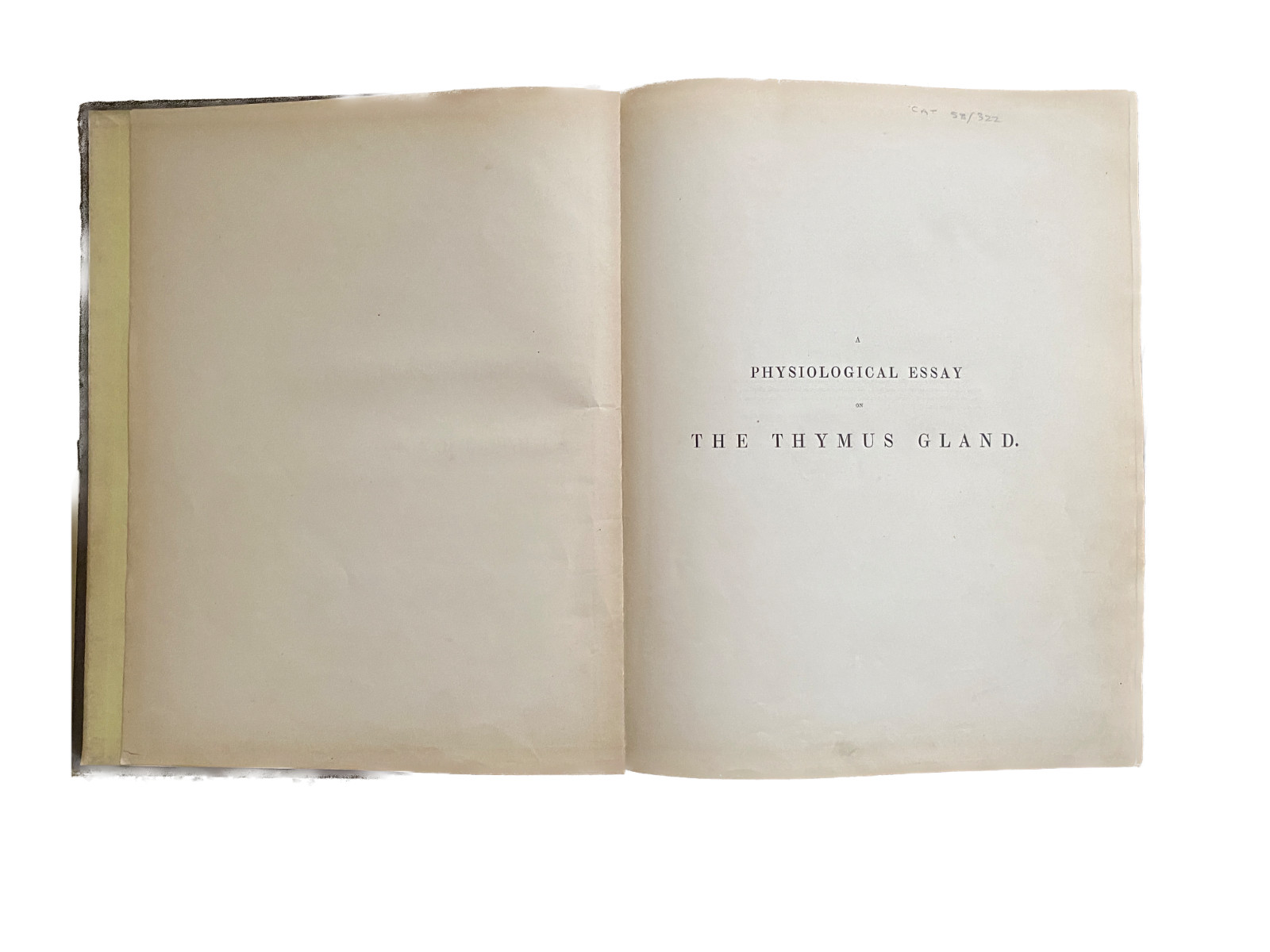 EXPERIMENTAL PATHOLOGY 1845 GLANDULAR STRUCTURE Lymphatic Endocrine Immunology