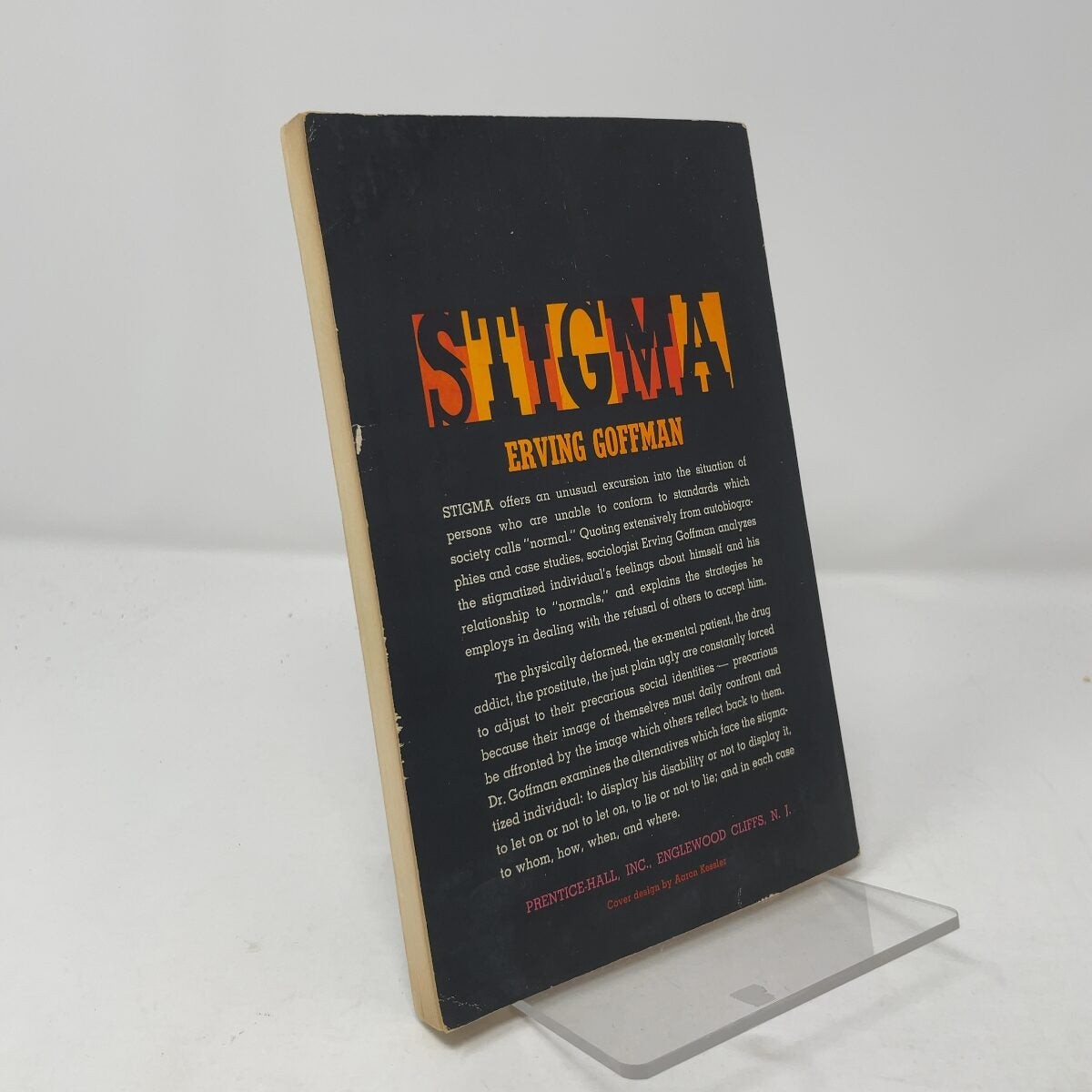 Stigma by Erving Goffman PB First Edition Very Good 1963