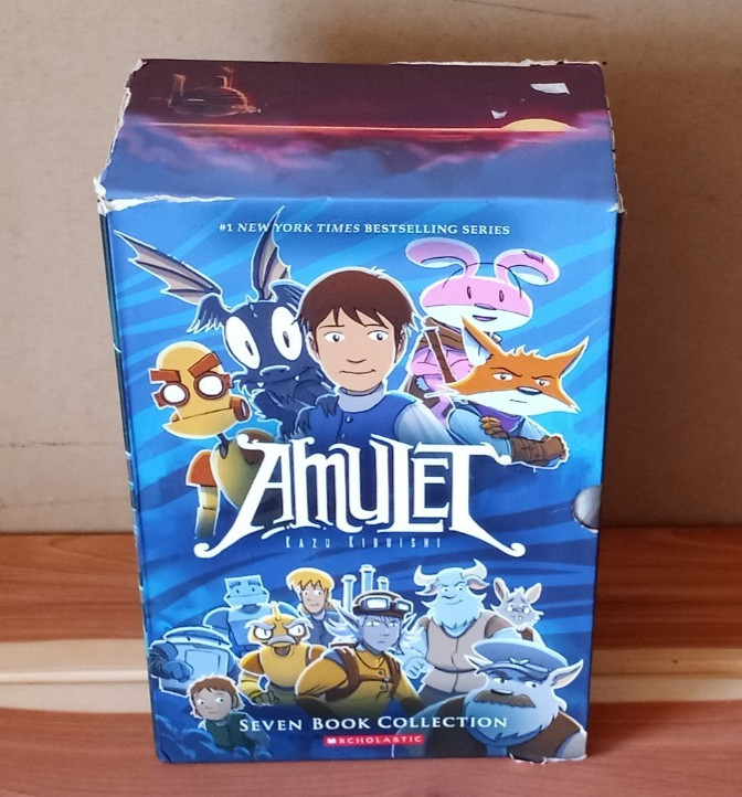 Amulet Box Set Books 1-7 Kazu Kibuishi Collection Graphix Scholastic