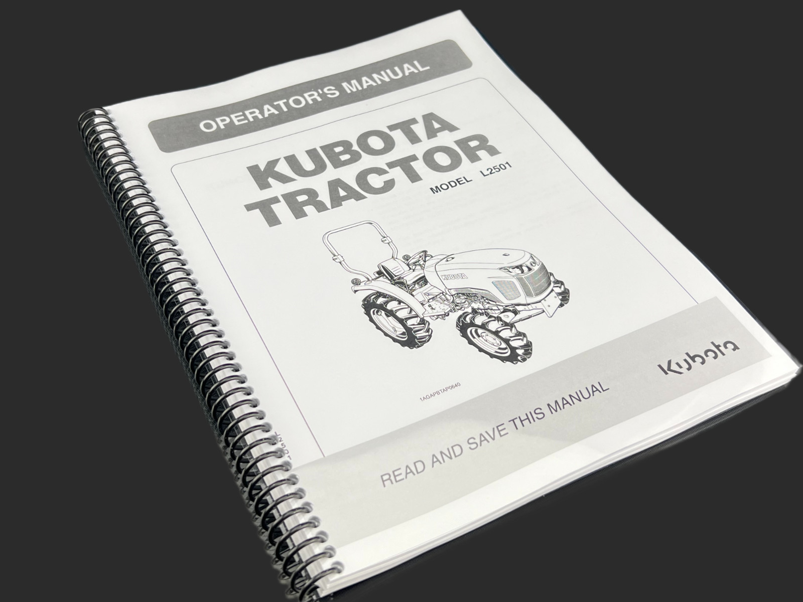 Kubota L2501 Operator’s Manual: 100 Pages & Coil Bound